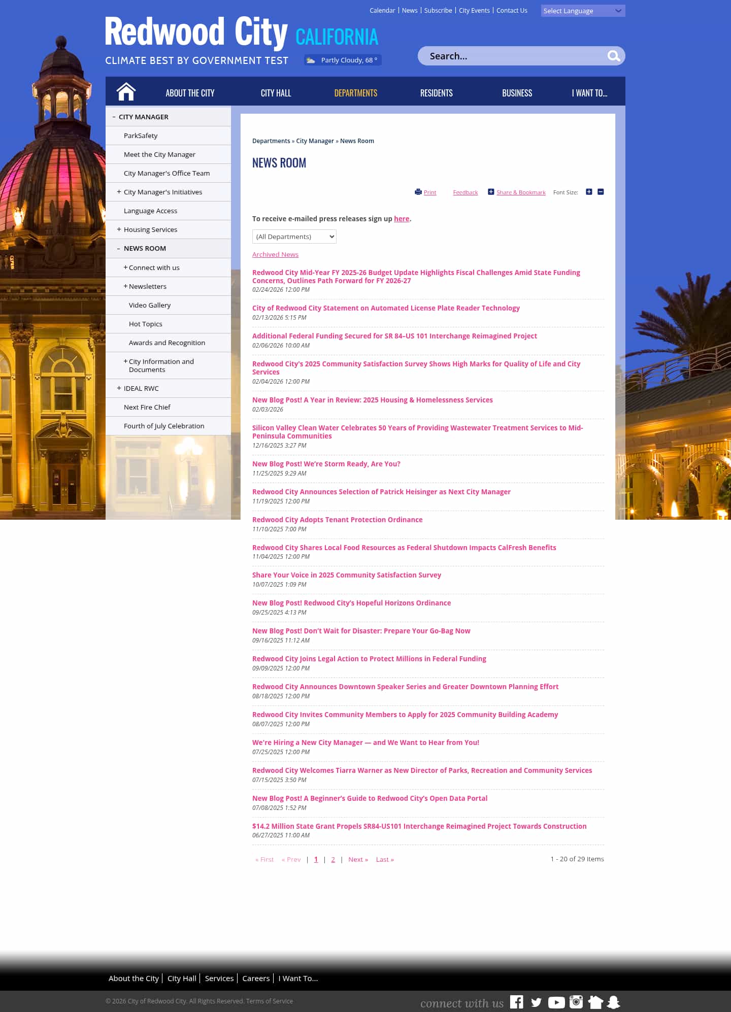 Latest website image capture
