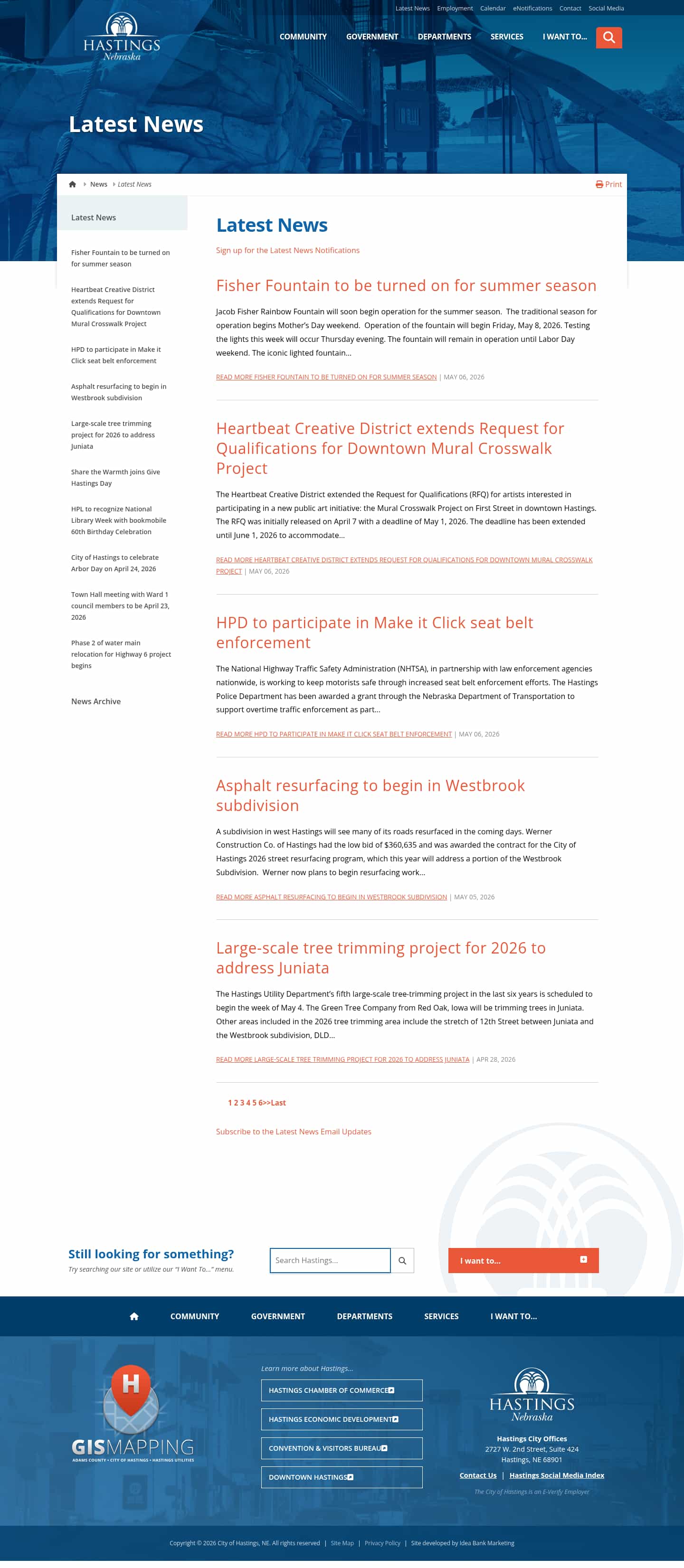 Latest website image capture