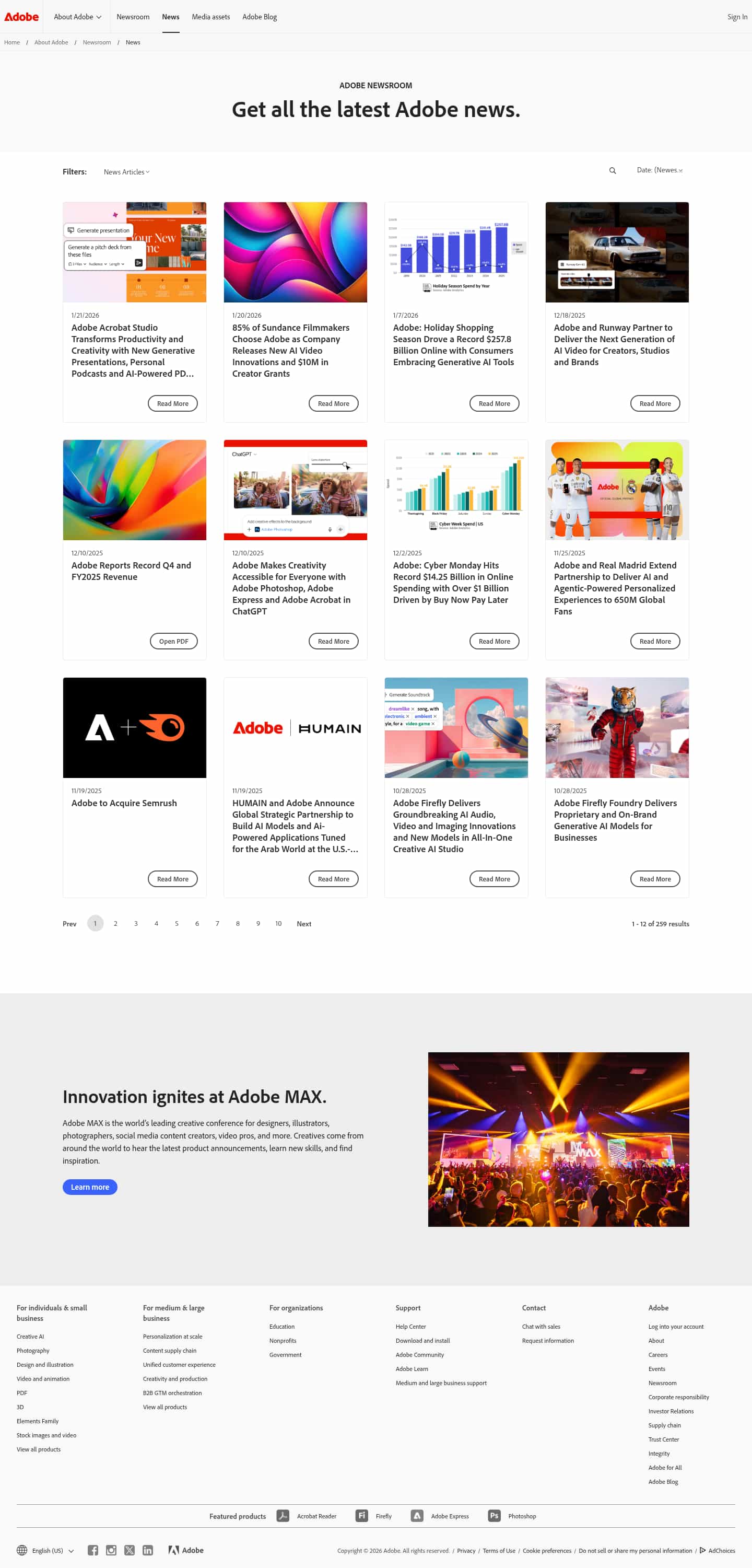 Latest website image capture