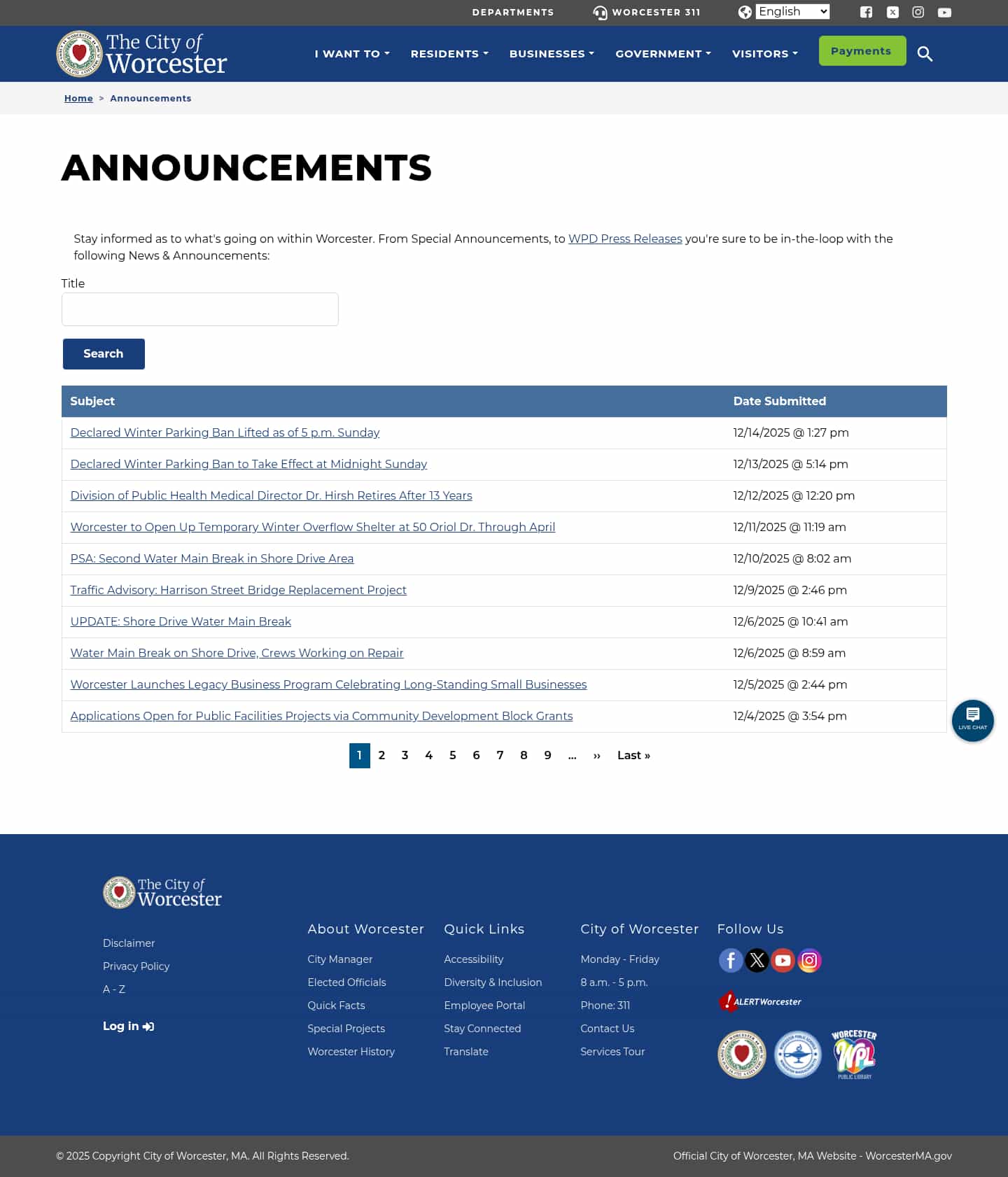 Latest website image capture