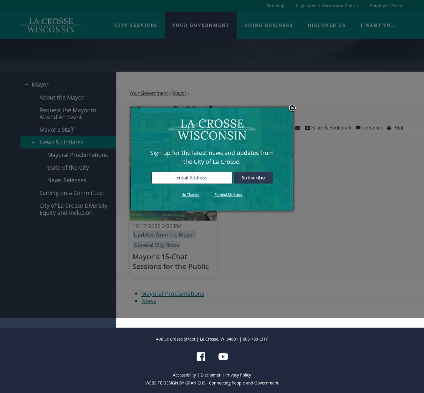 Latest website image capture