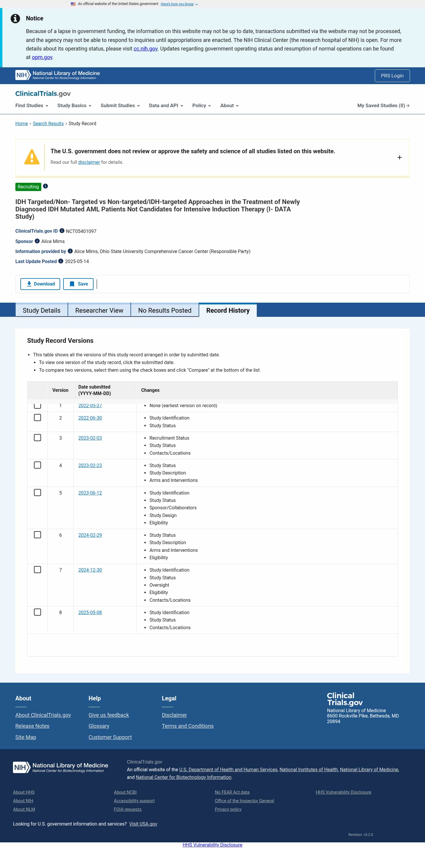Latest website image capture