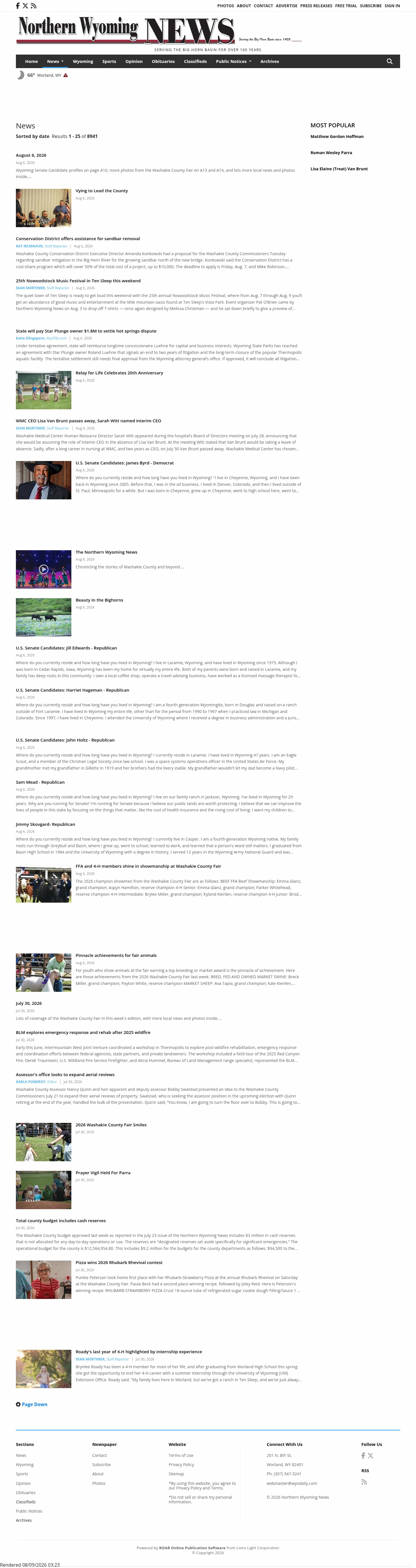 Latest website image capture