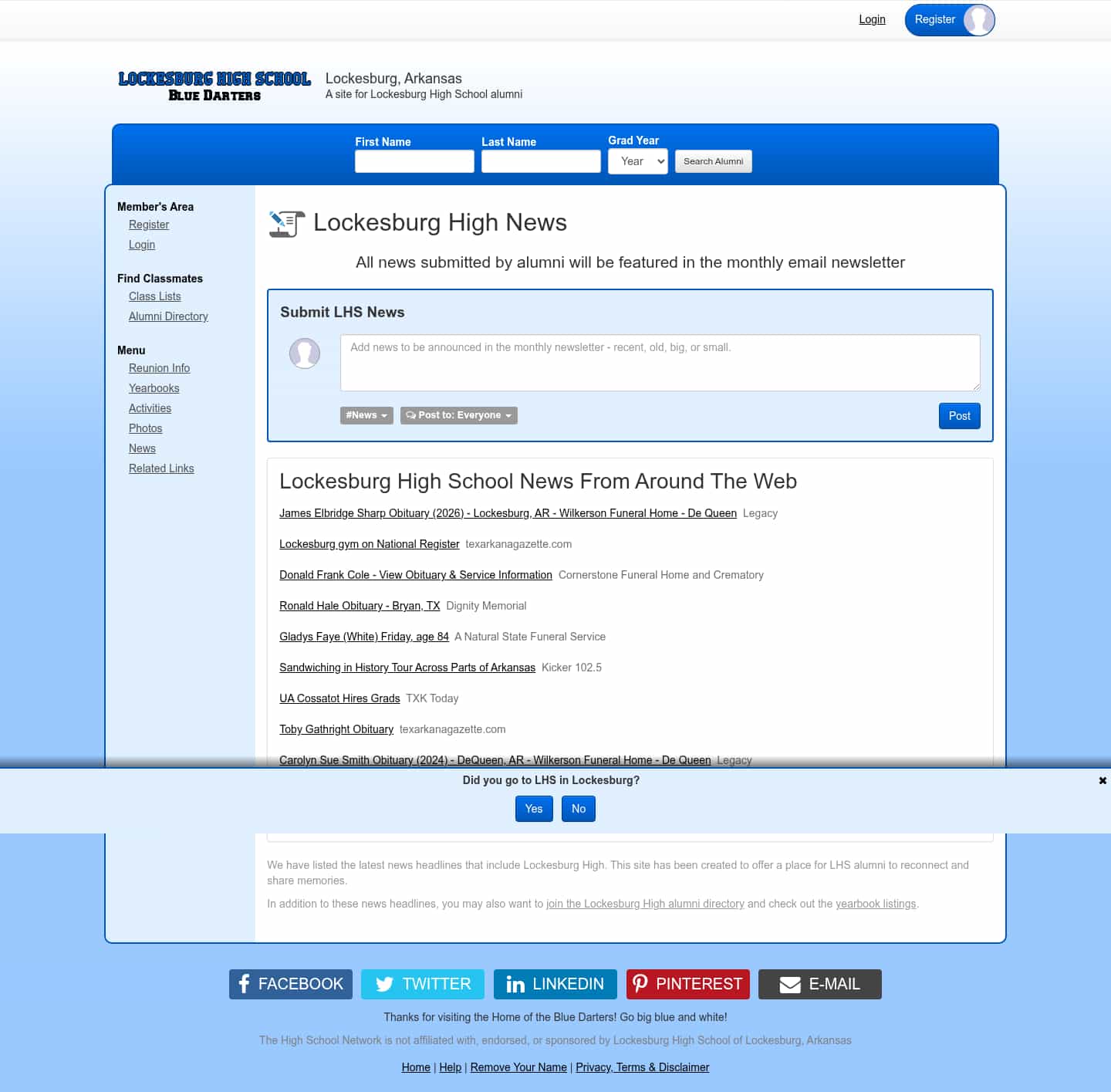 Latest website image capture