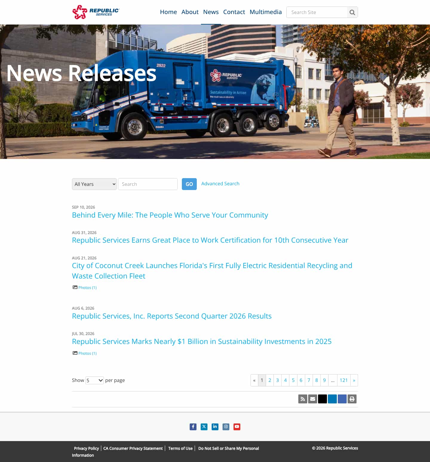 Latest website image capture
