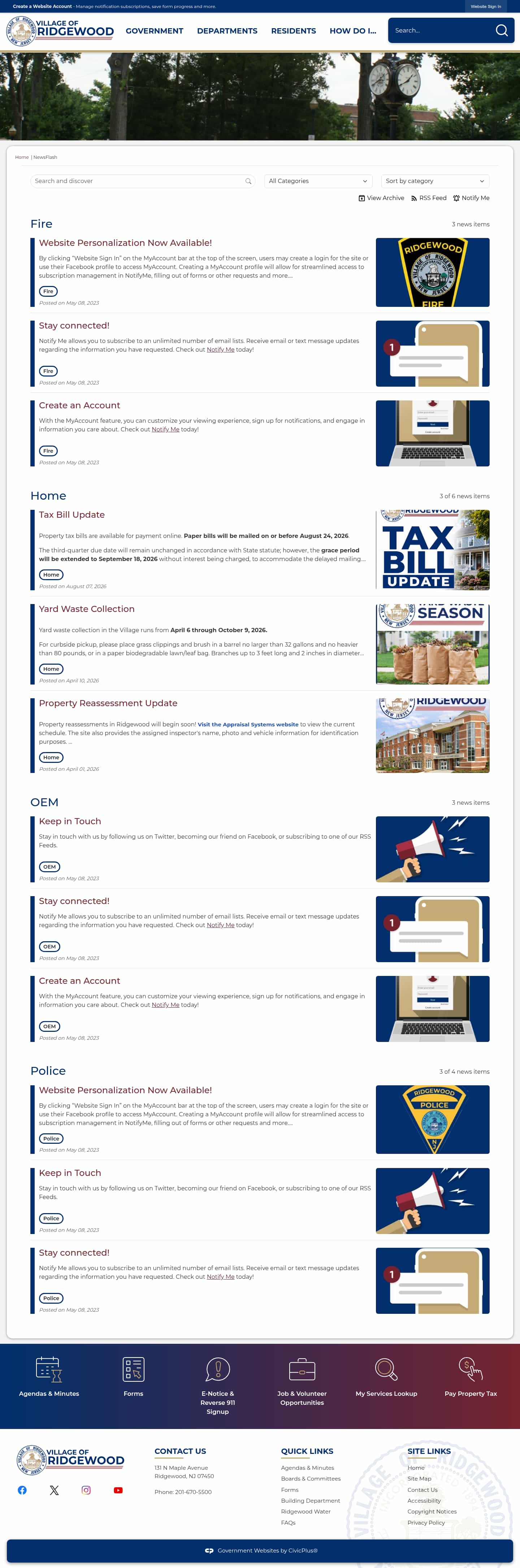 Latest website image capture