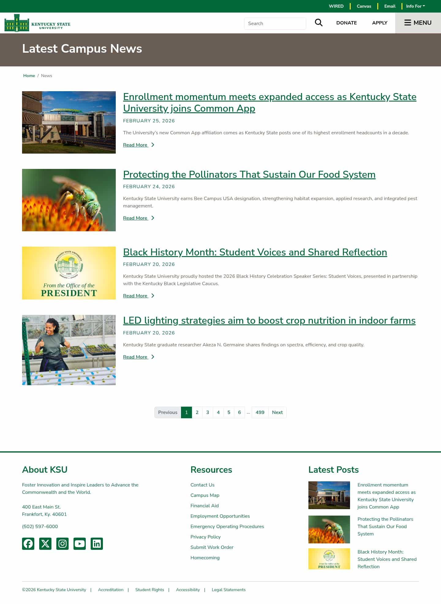 Latest website image capture