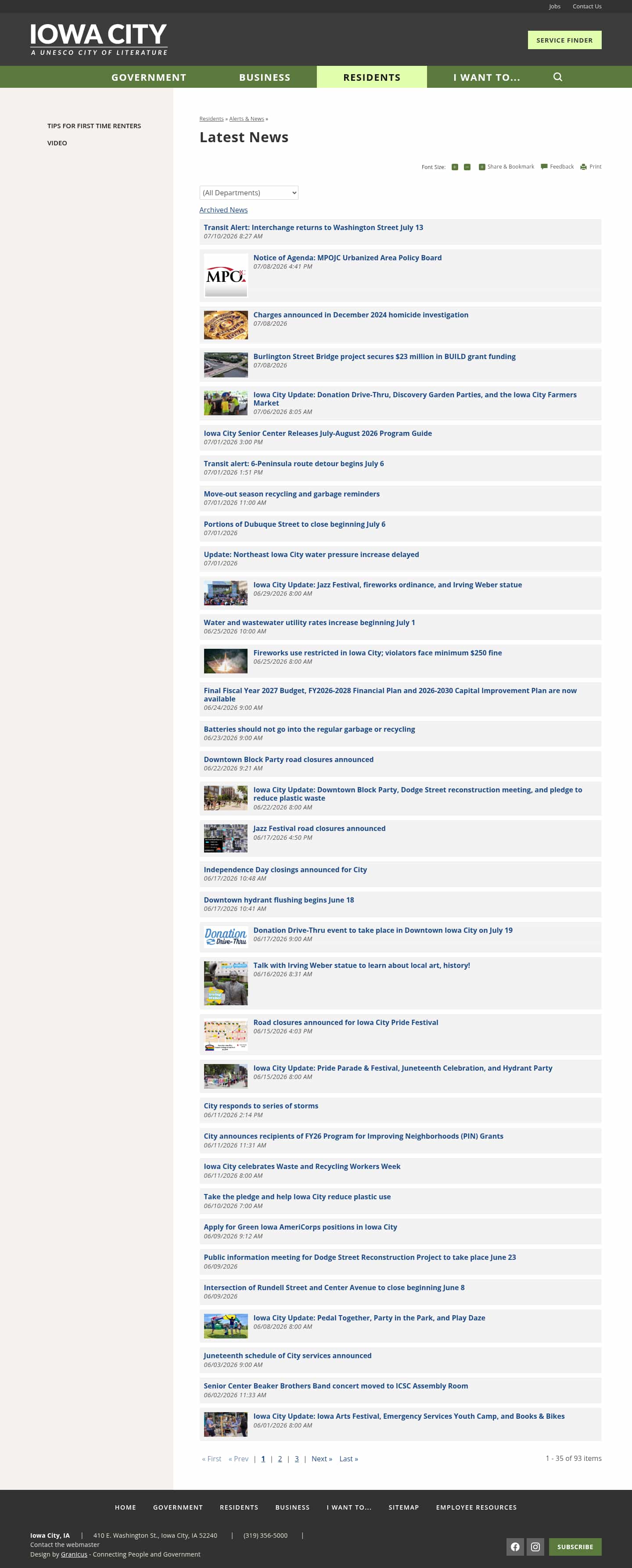 Latest website image capture