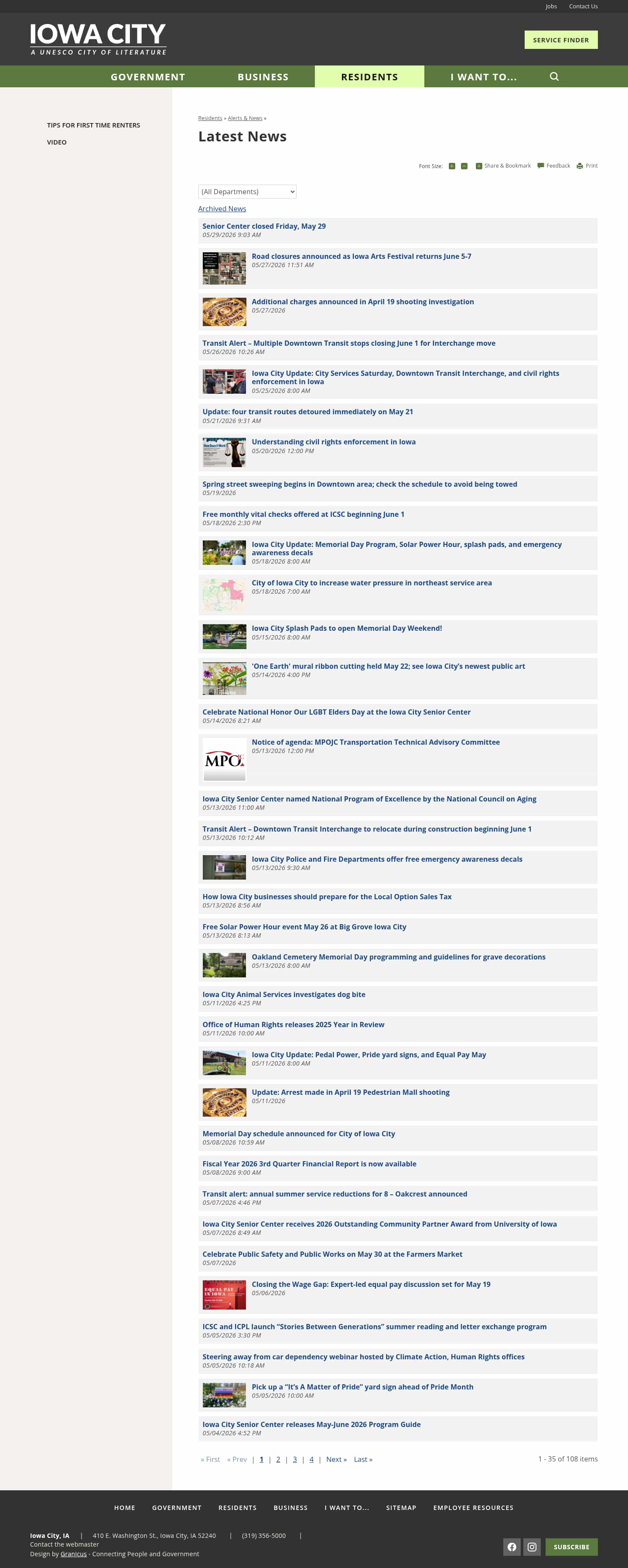 Latest website image capture