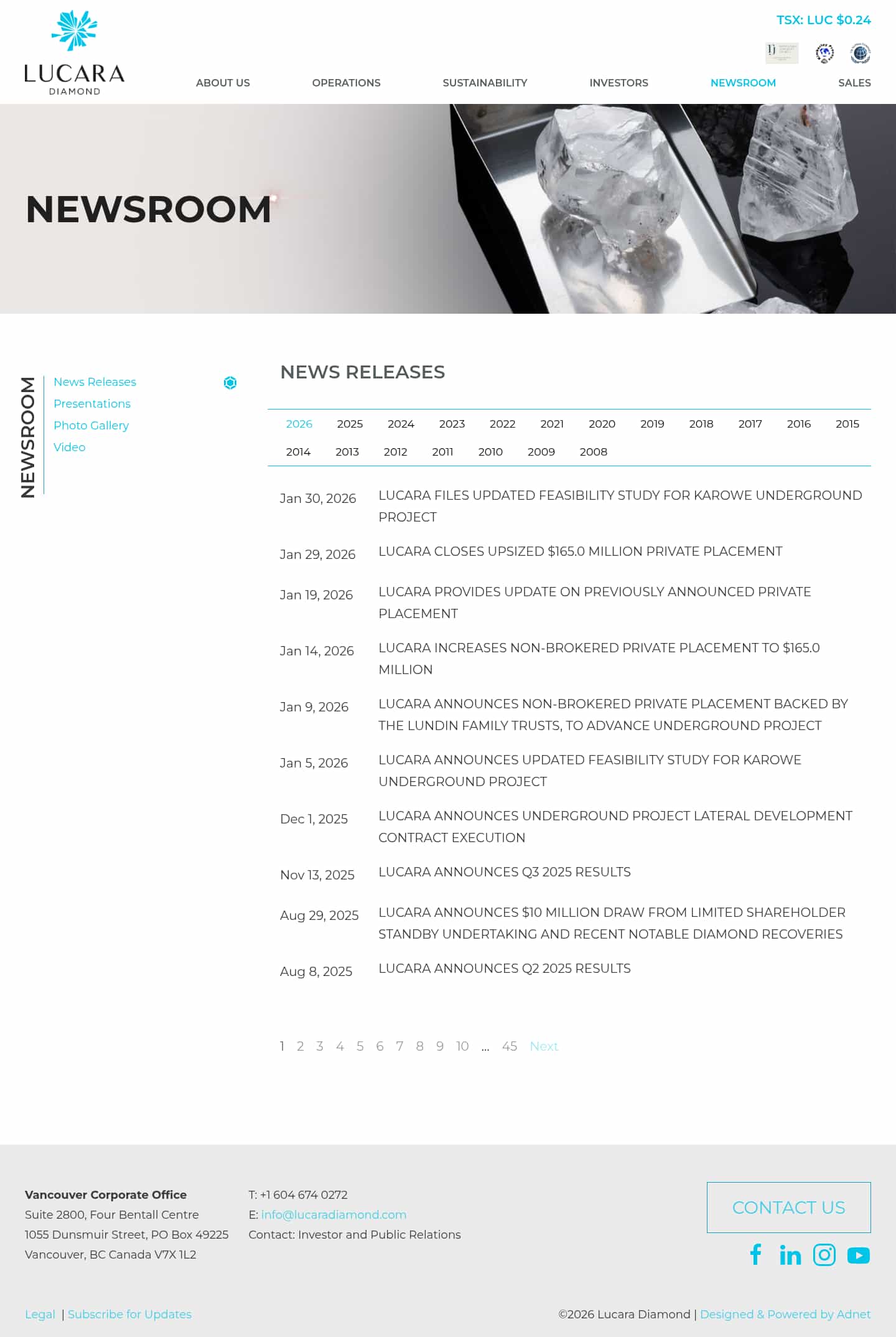 Latest website image capture