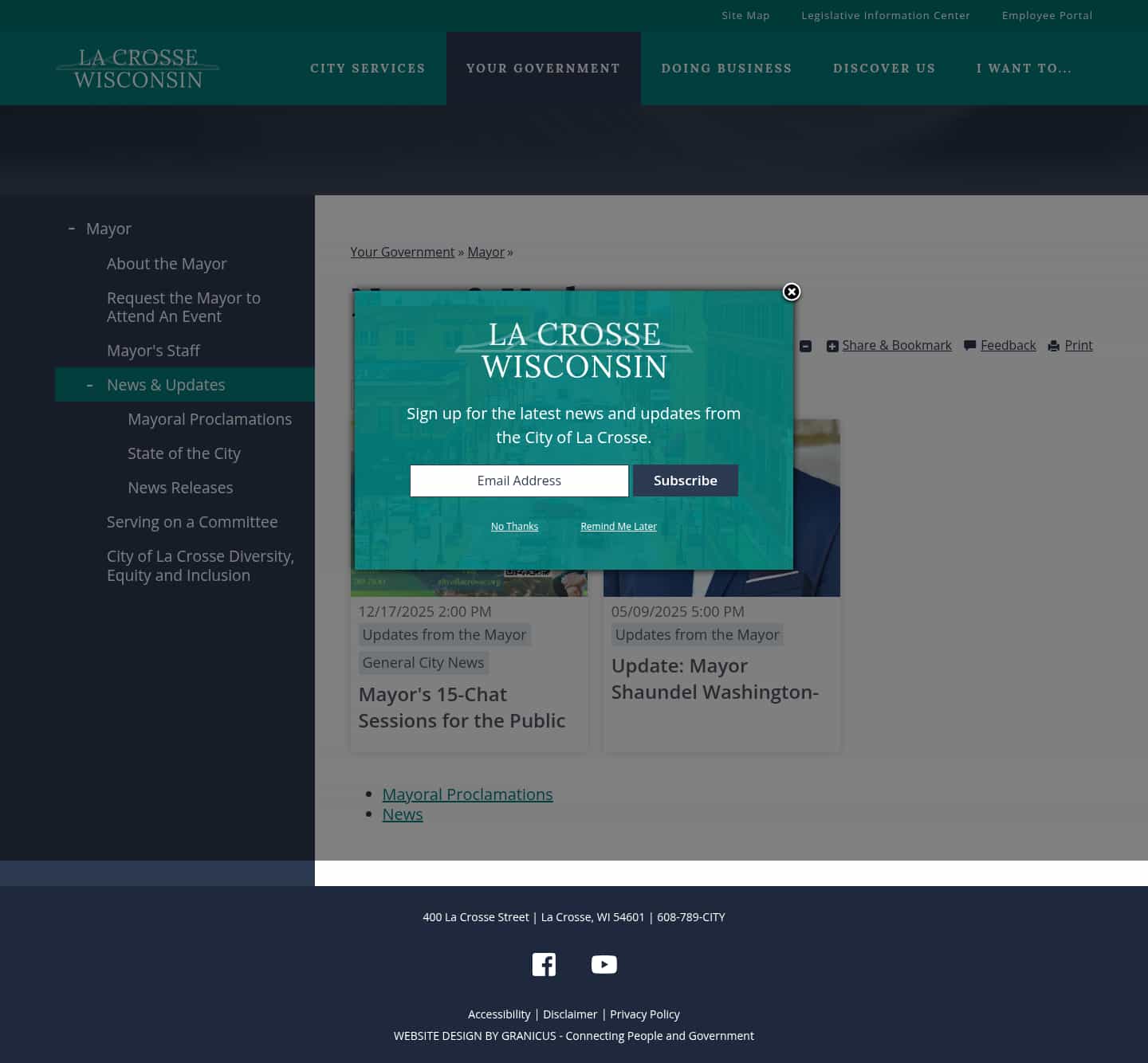 Latest website image capture