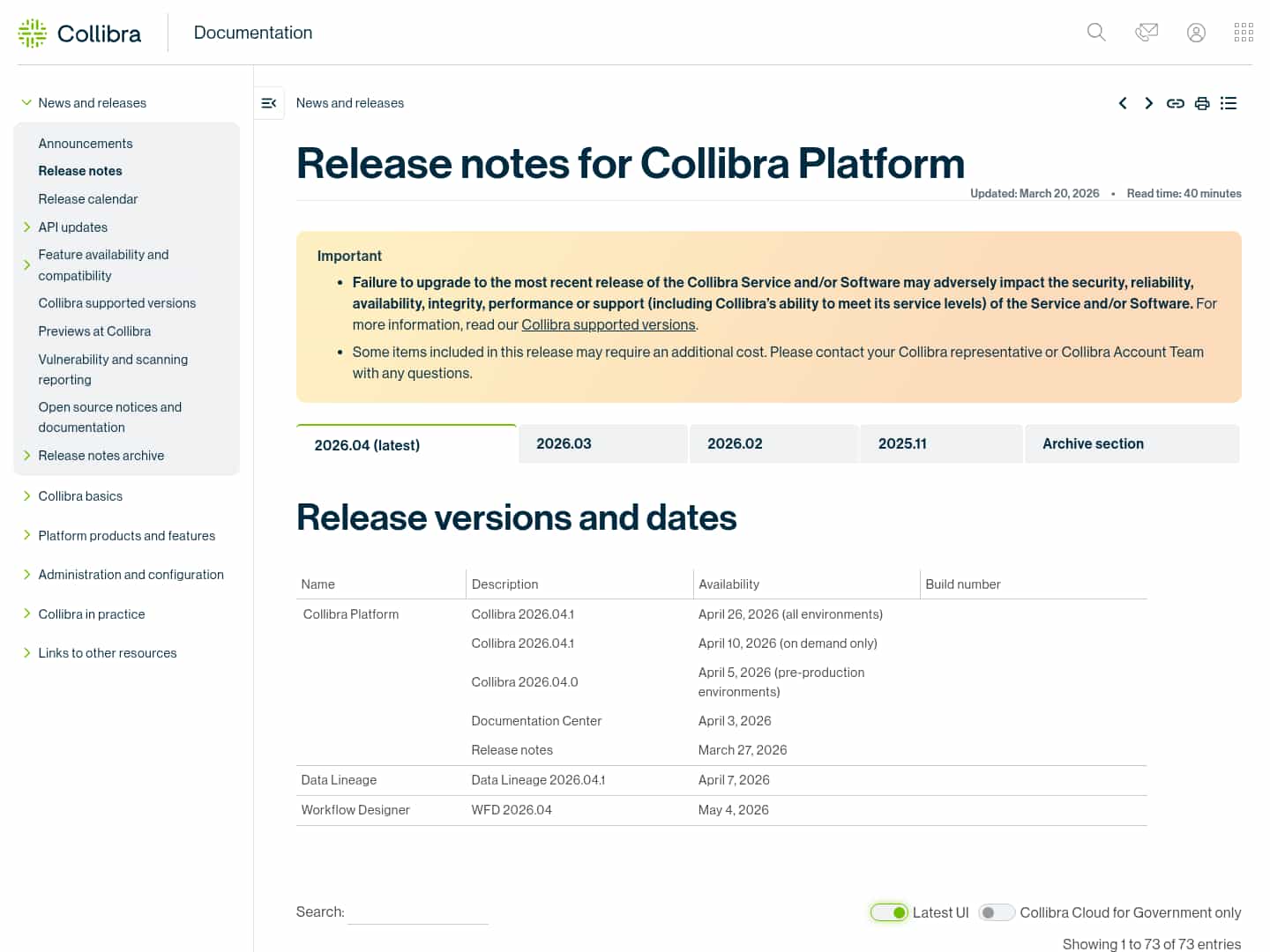 Latest website image capture