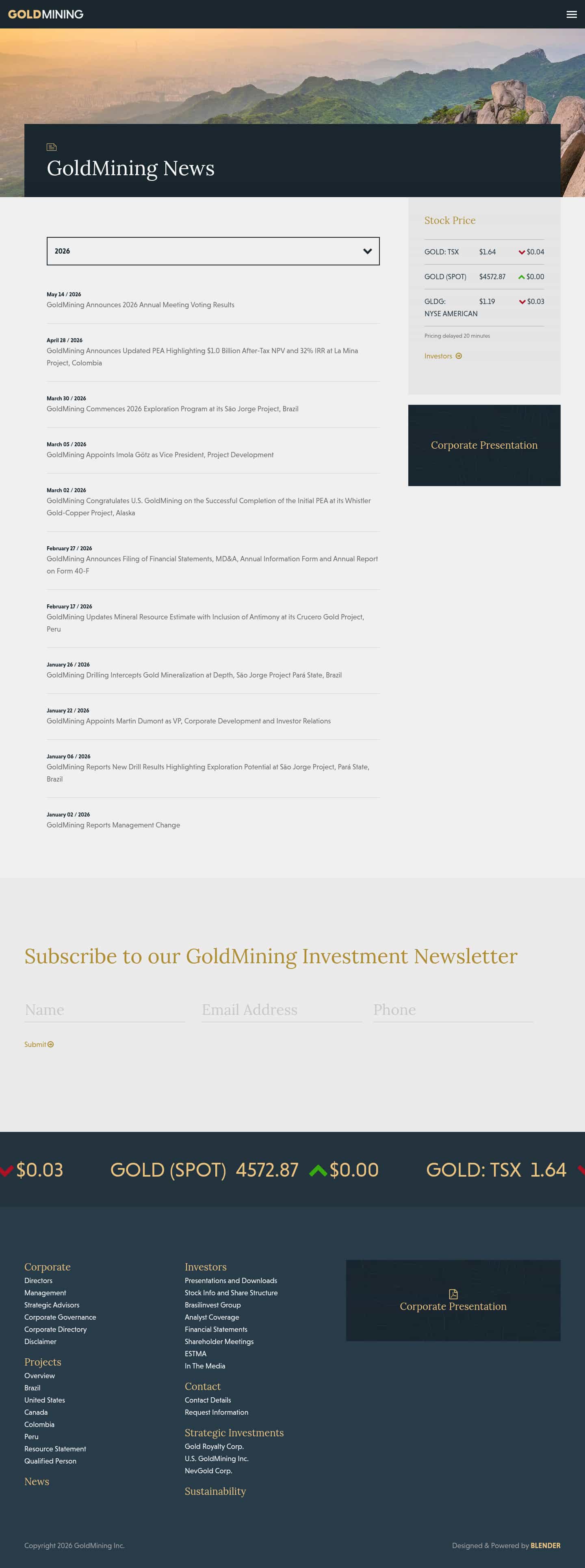 Latest website image capture