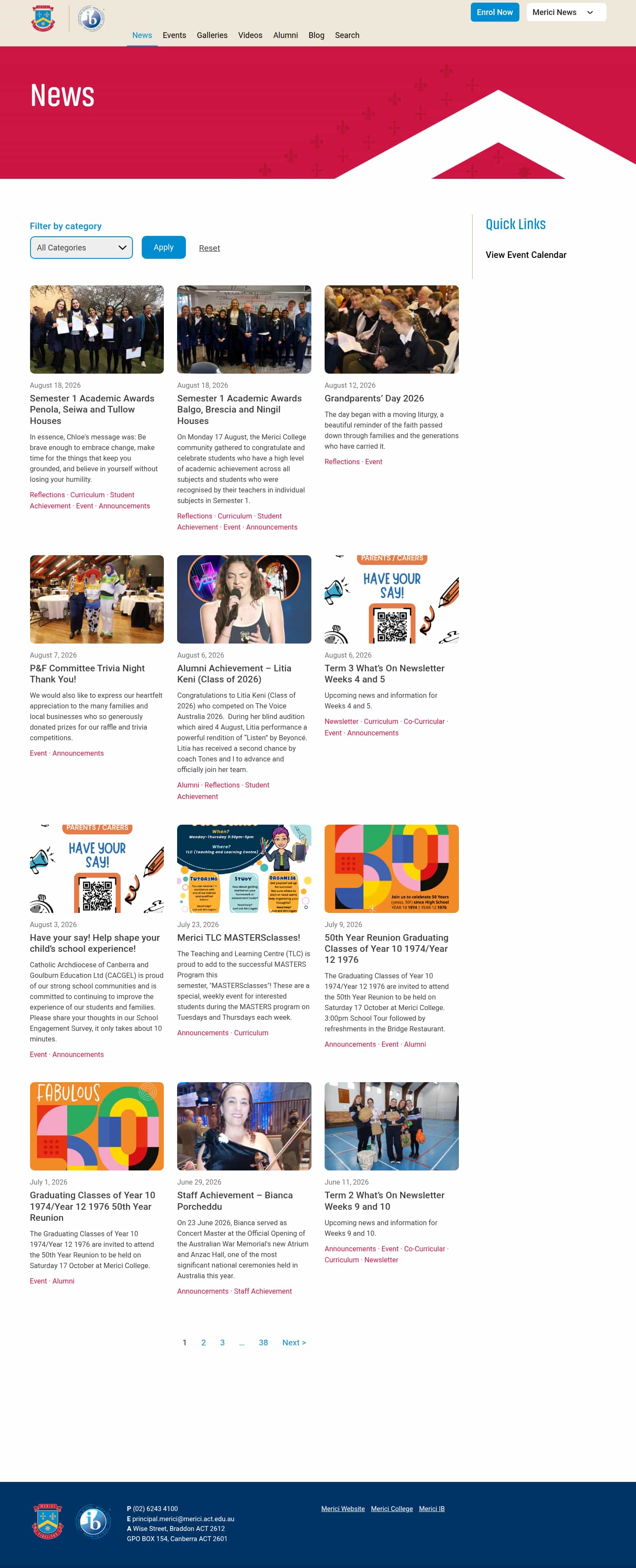 Latest website image capture