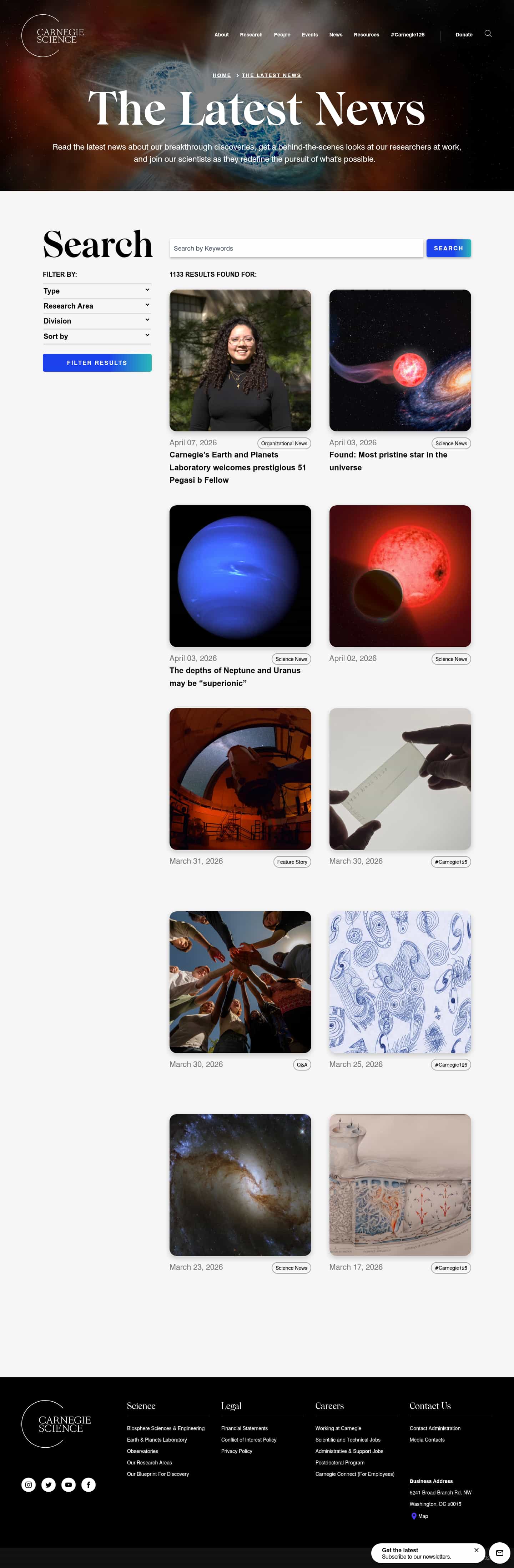 Latest website image capture