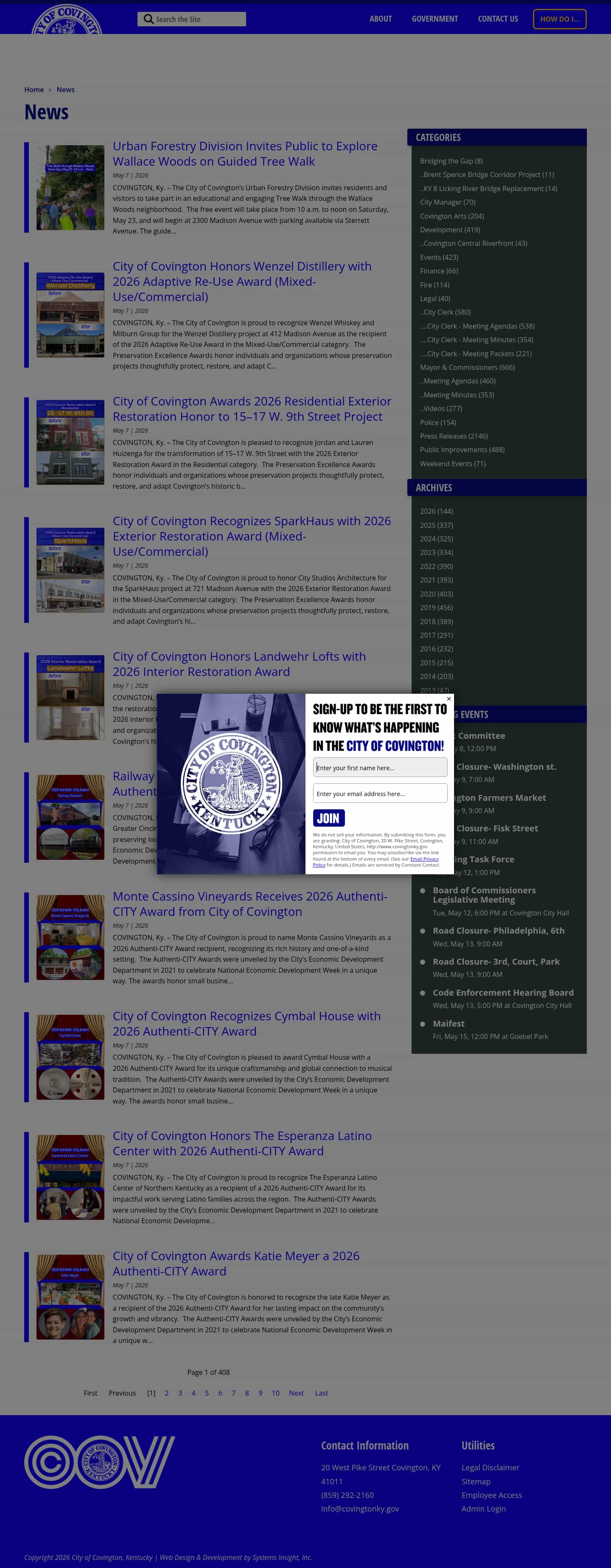 Latest website image capture