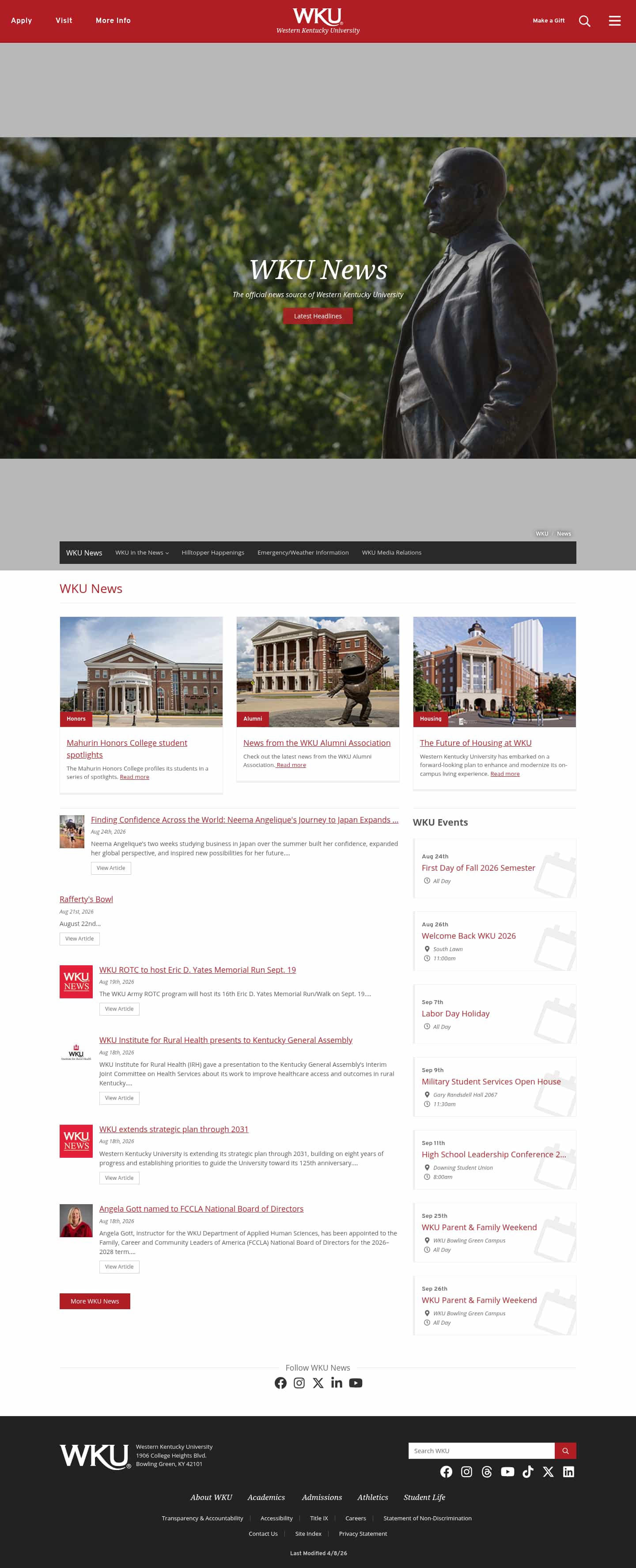 Latest website image capture