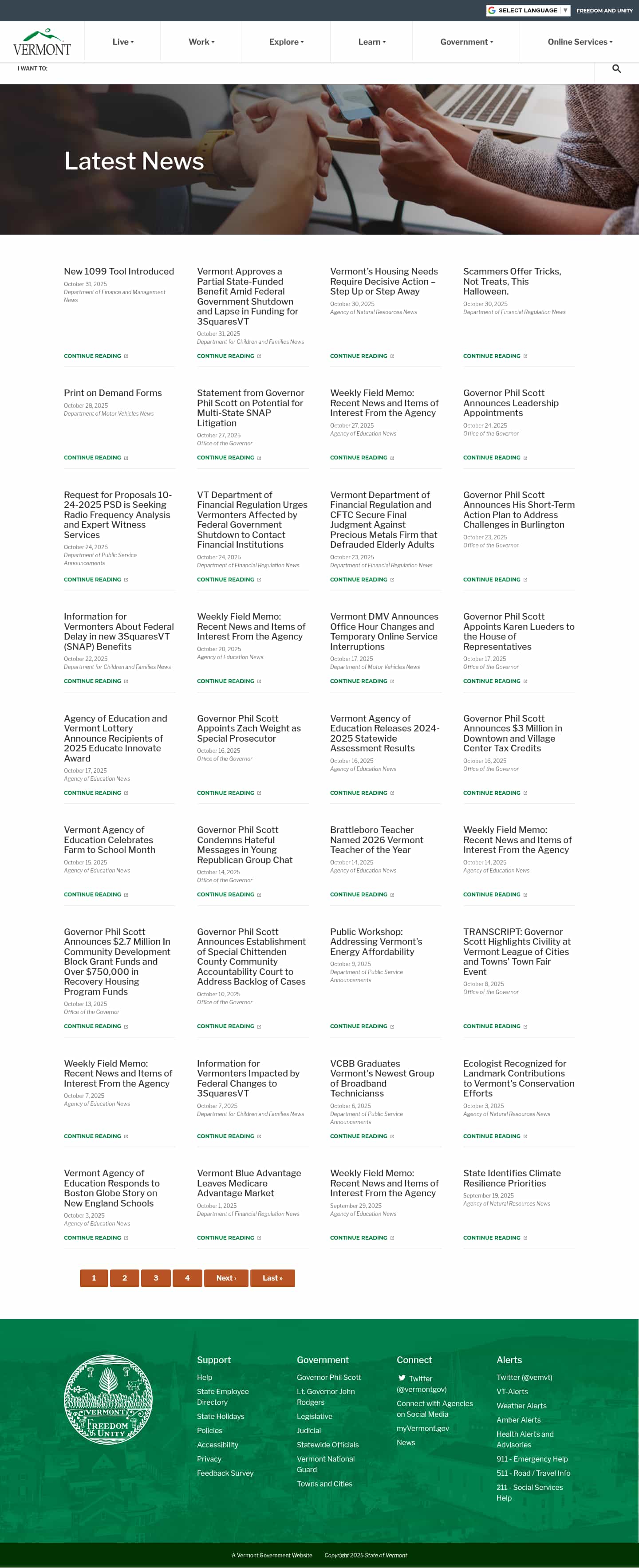 Latest website image capture