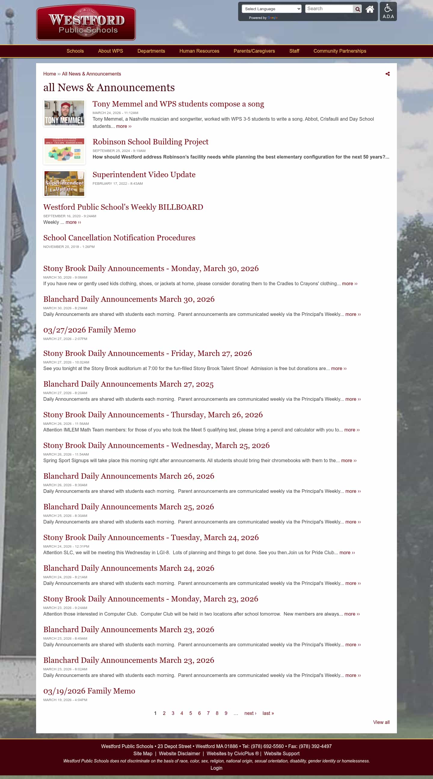 Latest website image capture