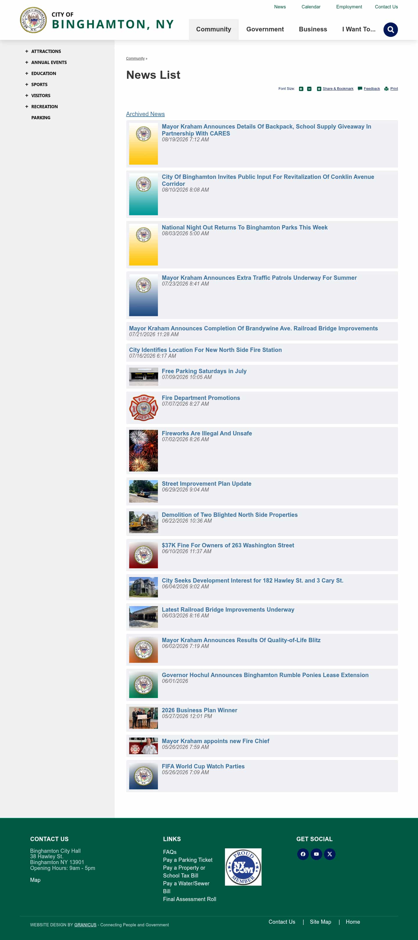 Latest website image capture