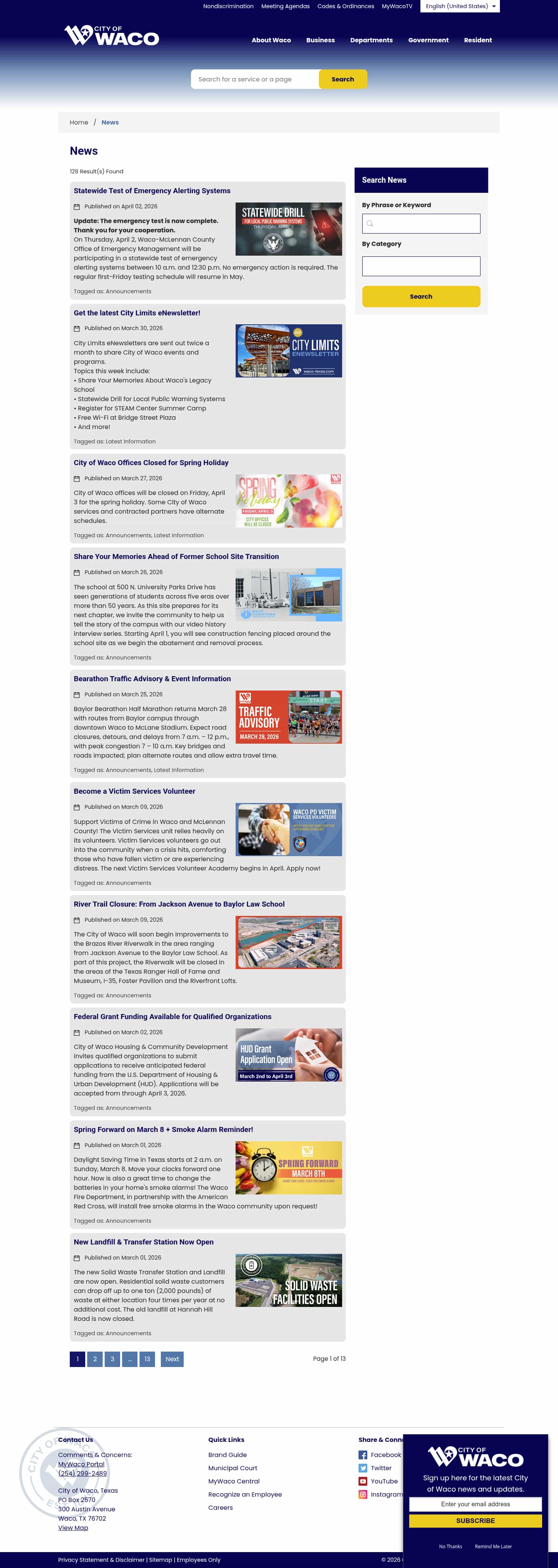 Latest website image capture