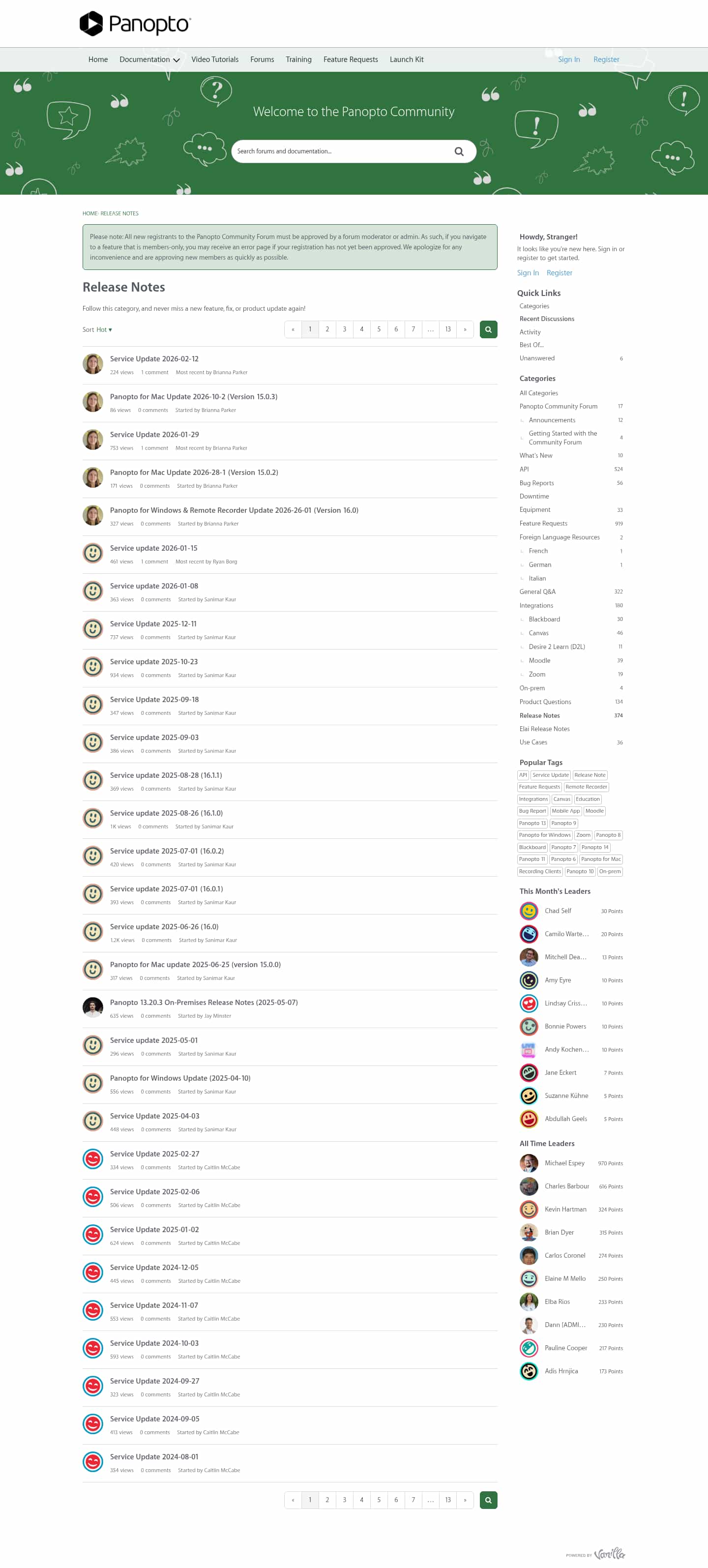 Latest website image capture