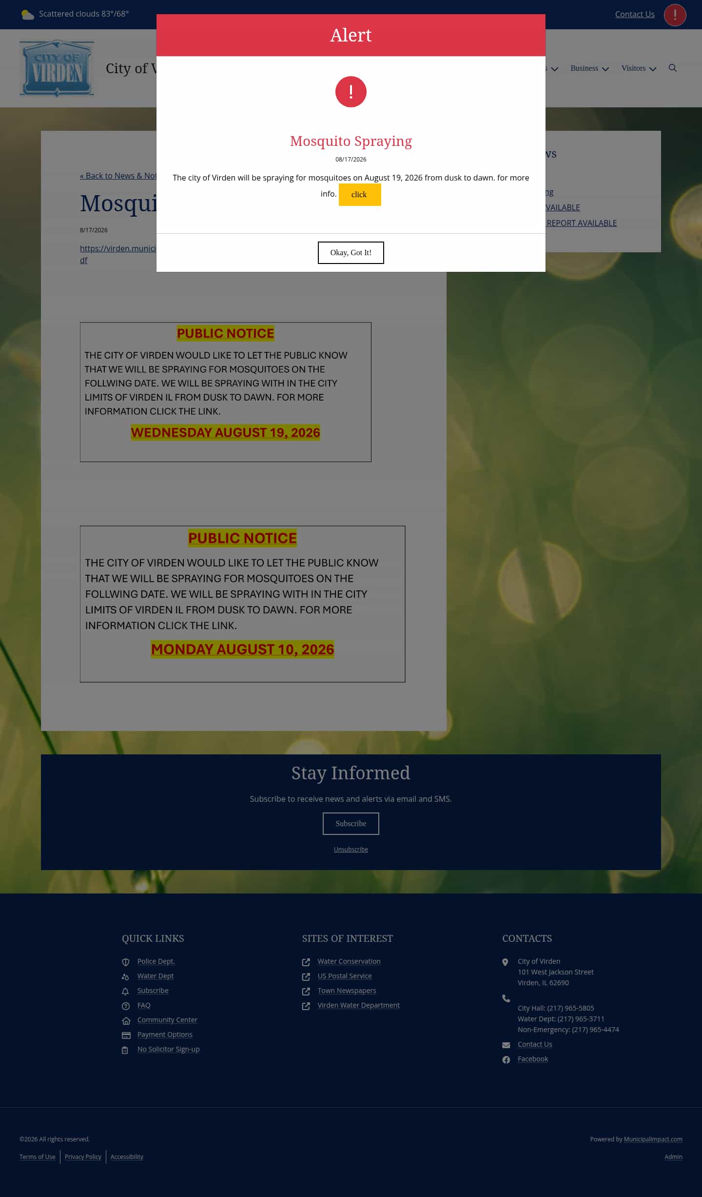 Latest website image capture