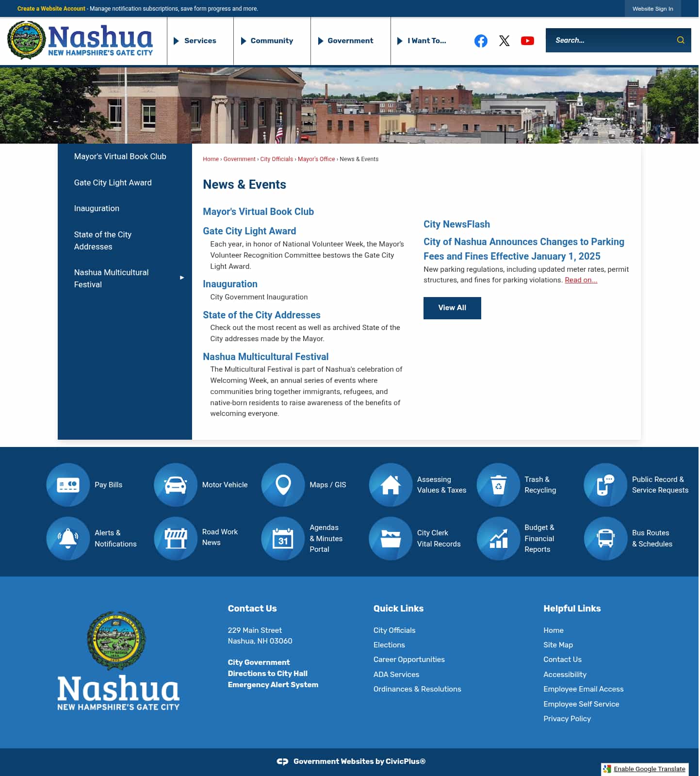 Latest website image capture