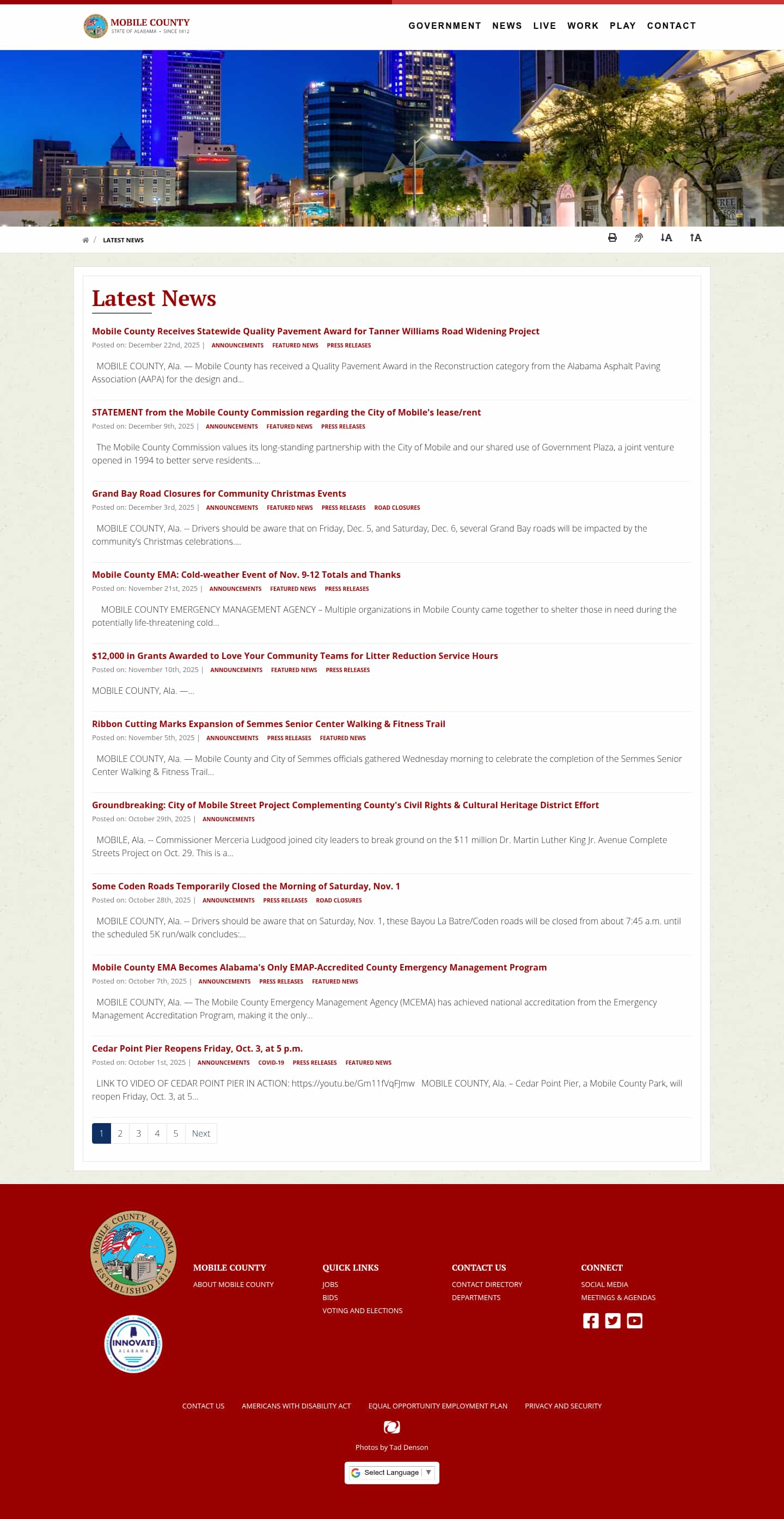 Latest website image capture