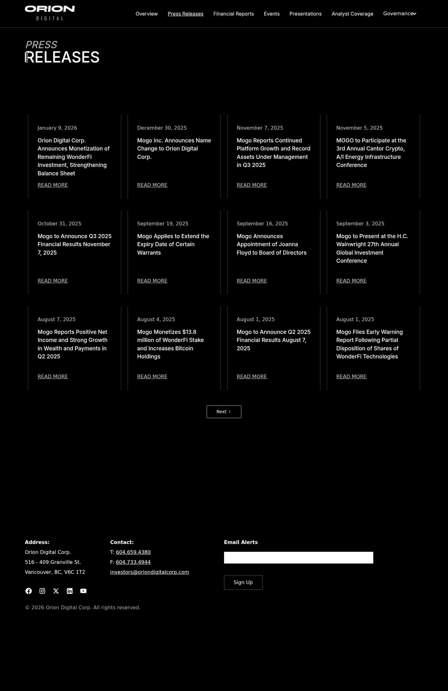 Latest website image capture