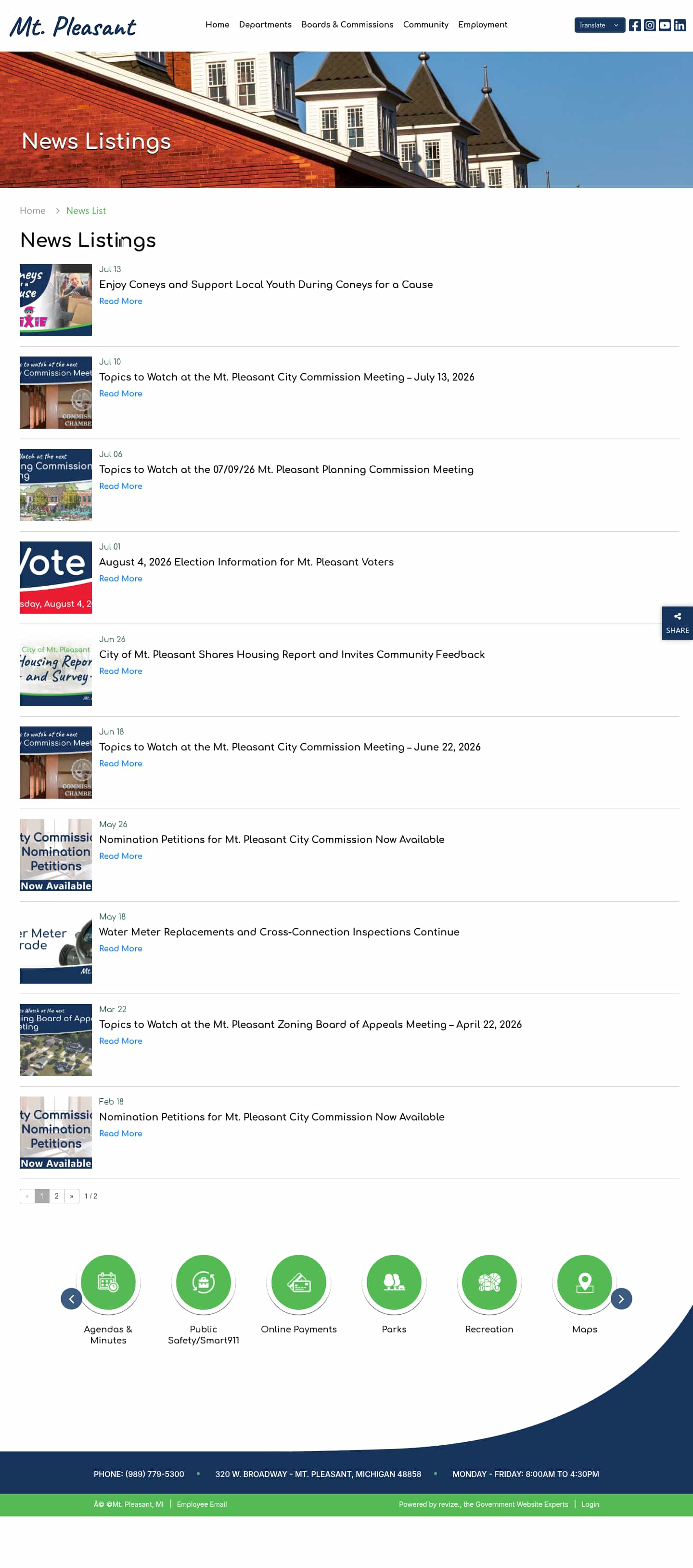 Latest website image capture