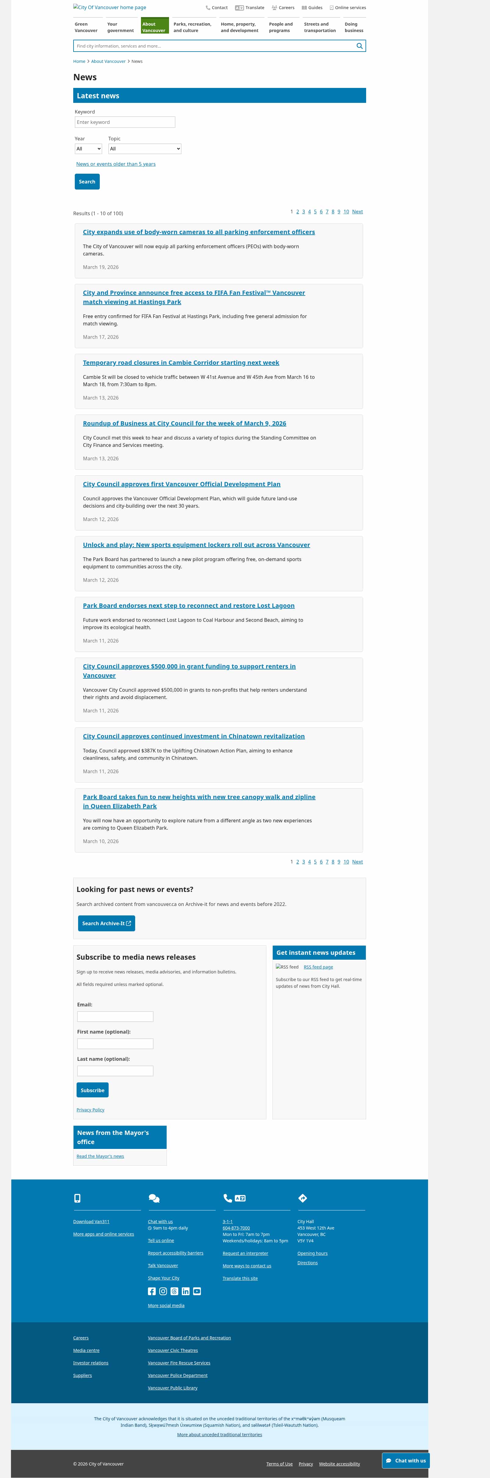 Latest website image capture