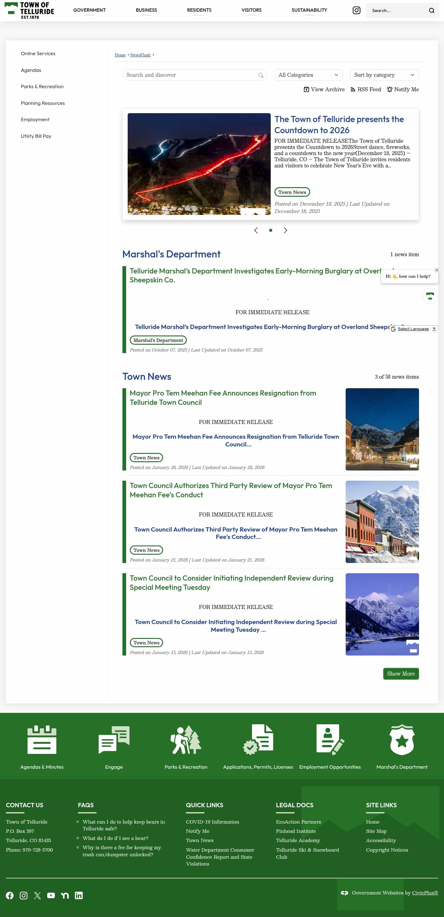 Latest website image capture