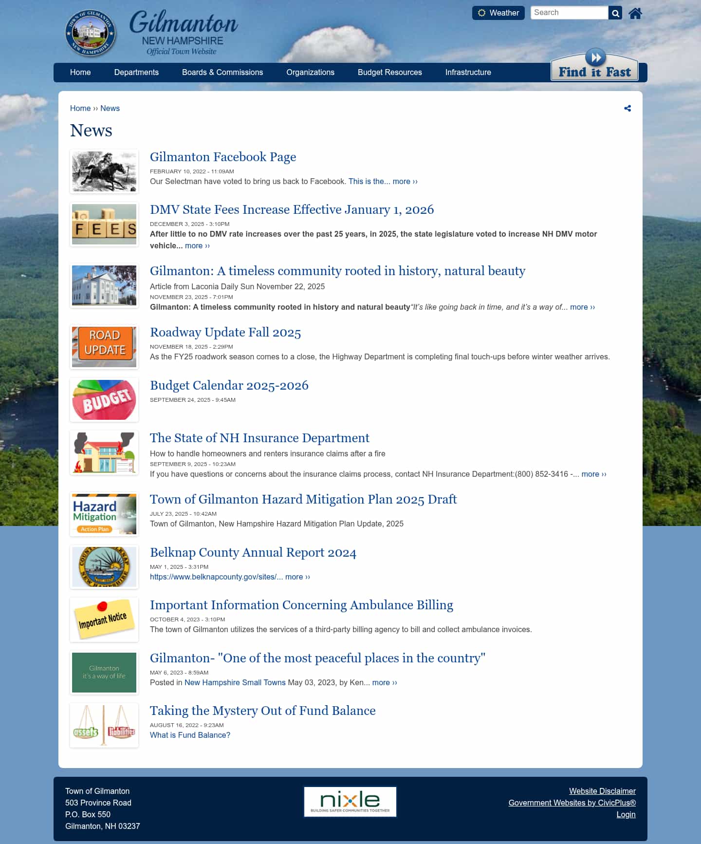 Latest website image capture