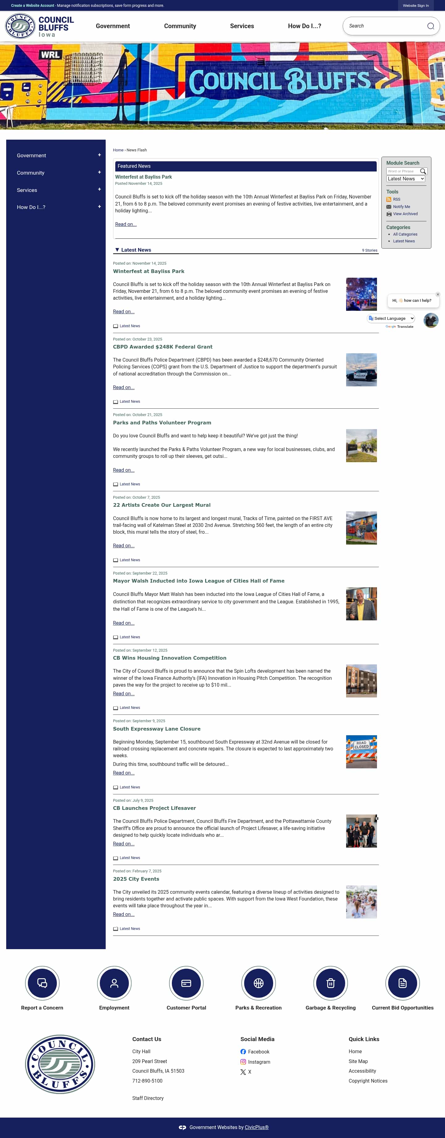 Latest website image capture