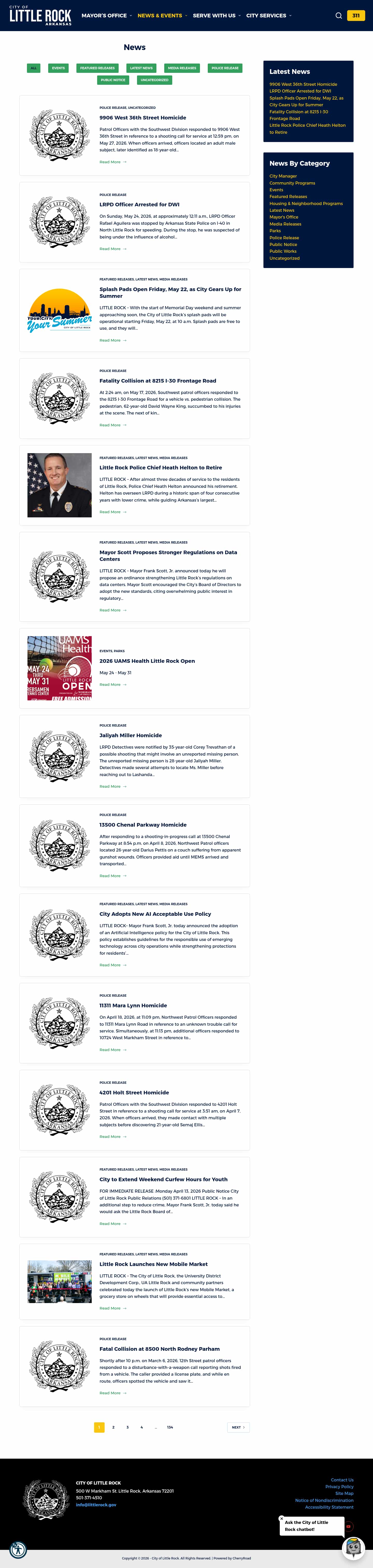 Latest website image capture