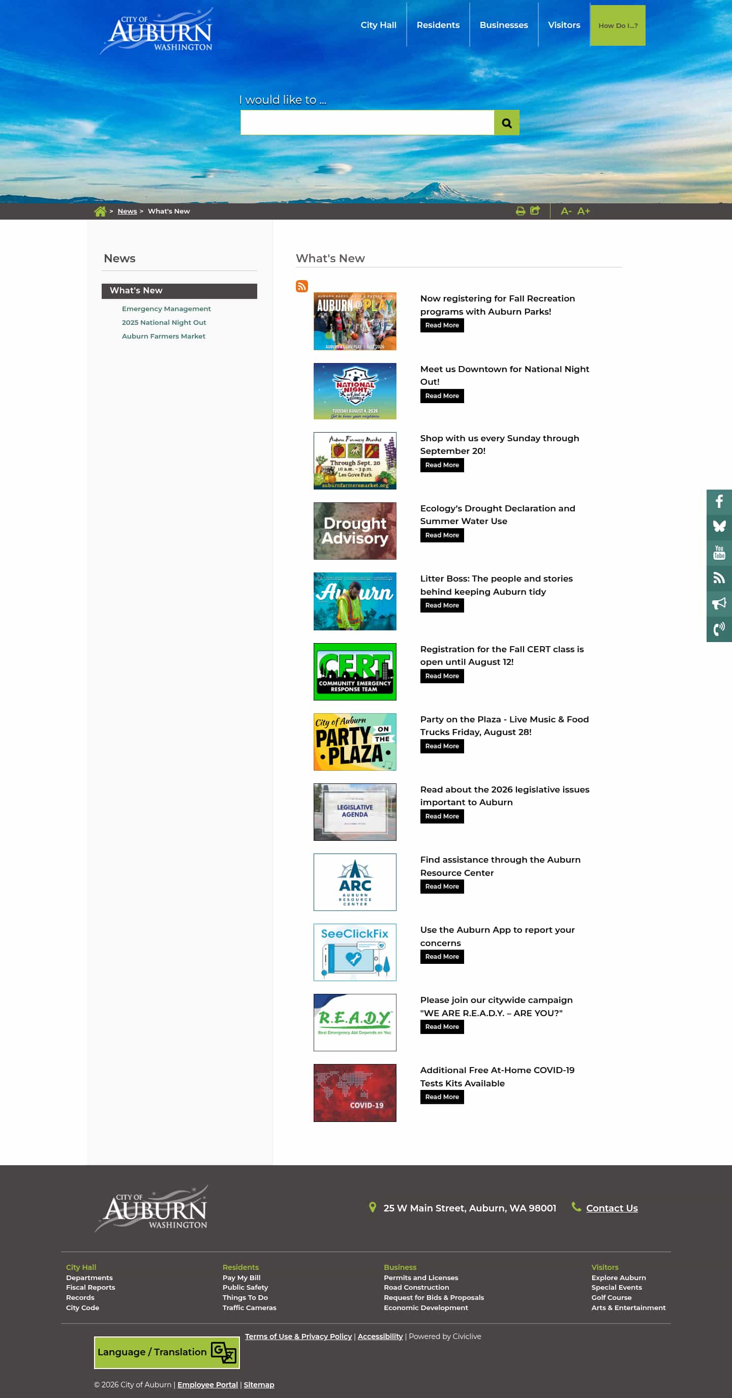 Latest website image capture