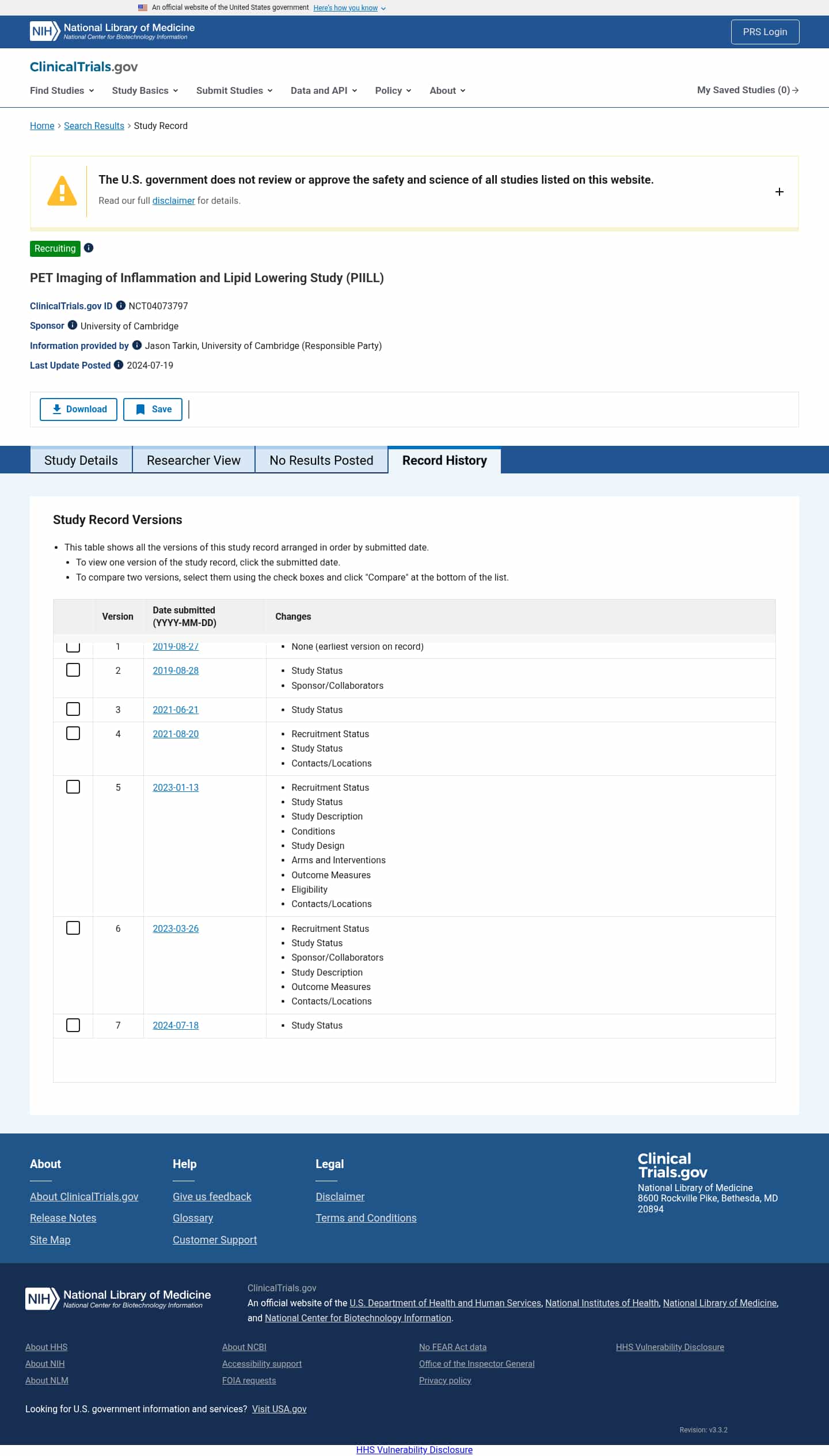 Latest website image capture