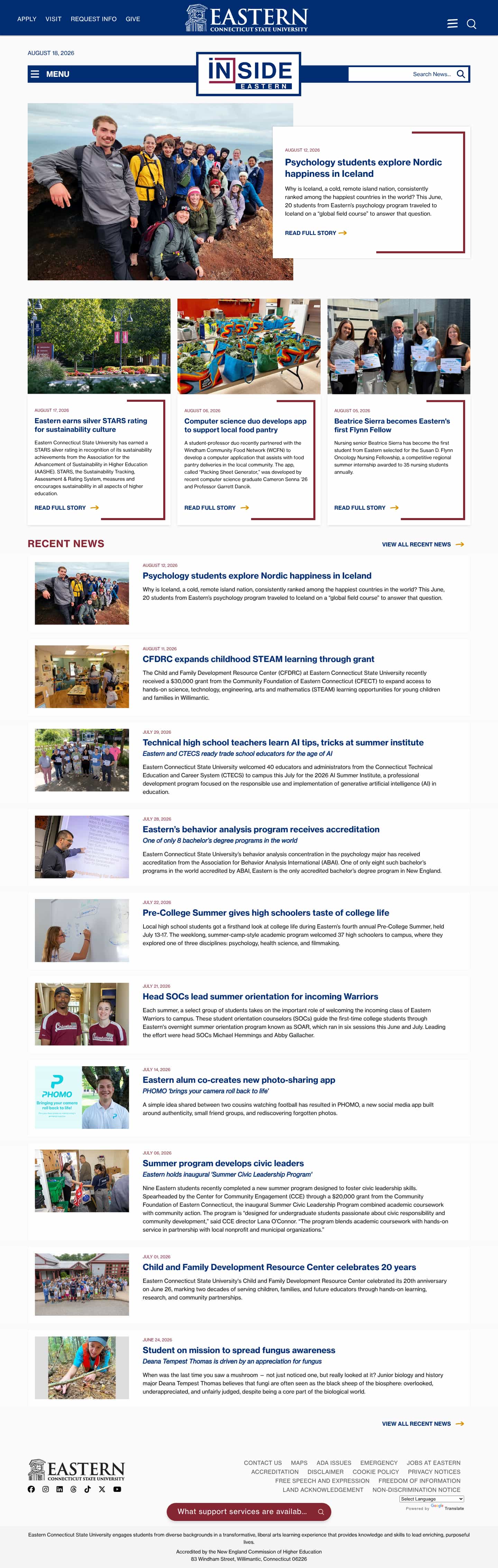 Latest website image capture