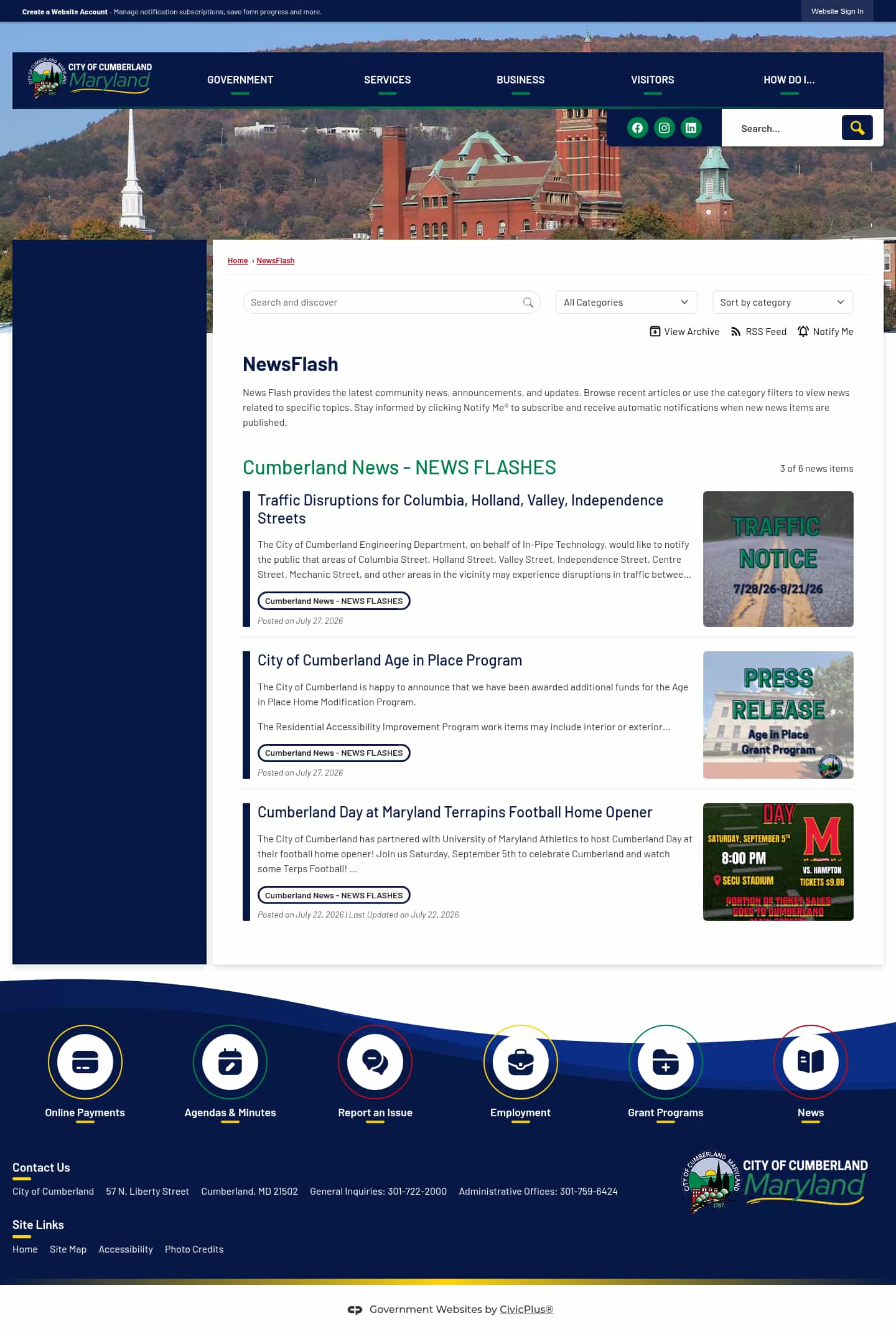 Latest website image capture