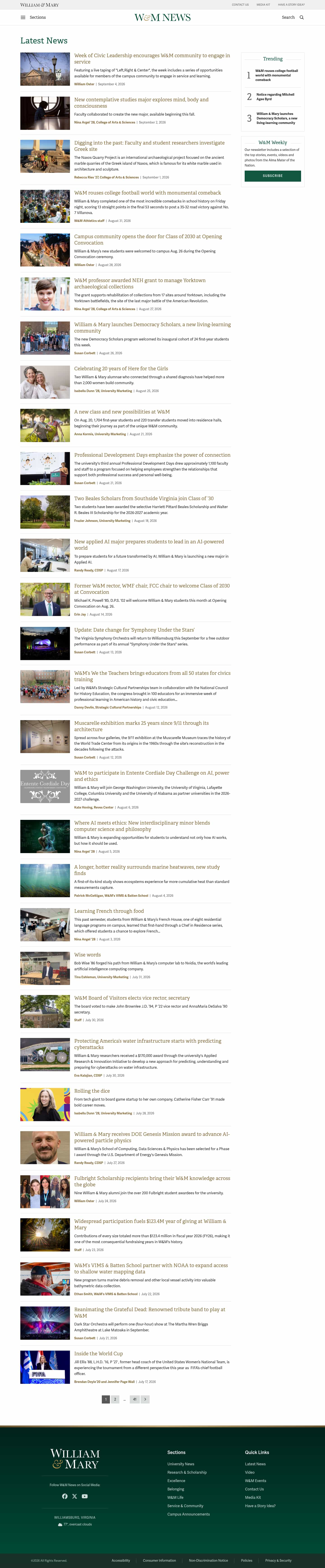 Latest website image capture
