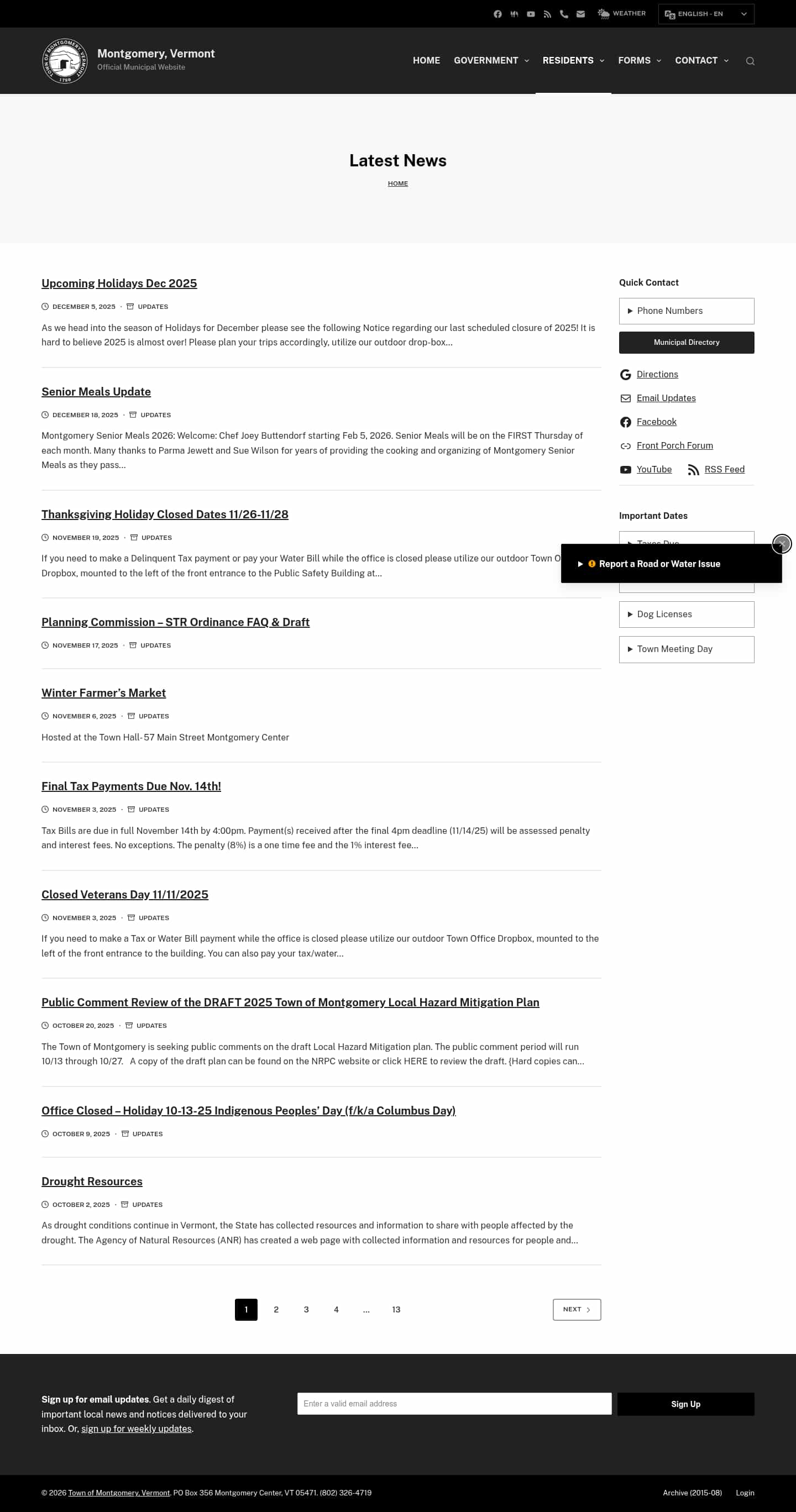 Latest website image capture