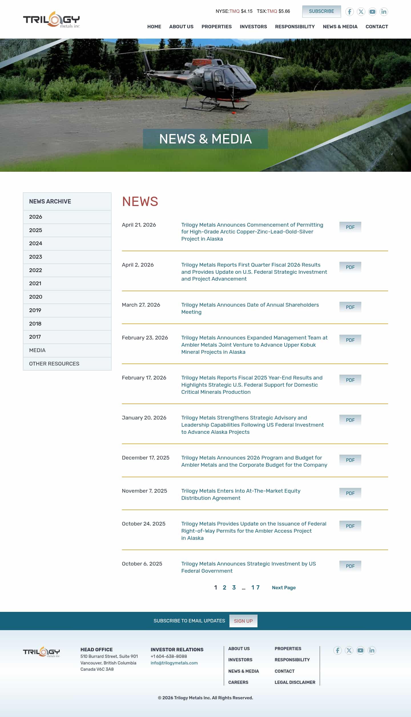 Latest website image capture