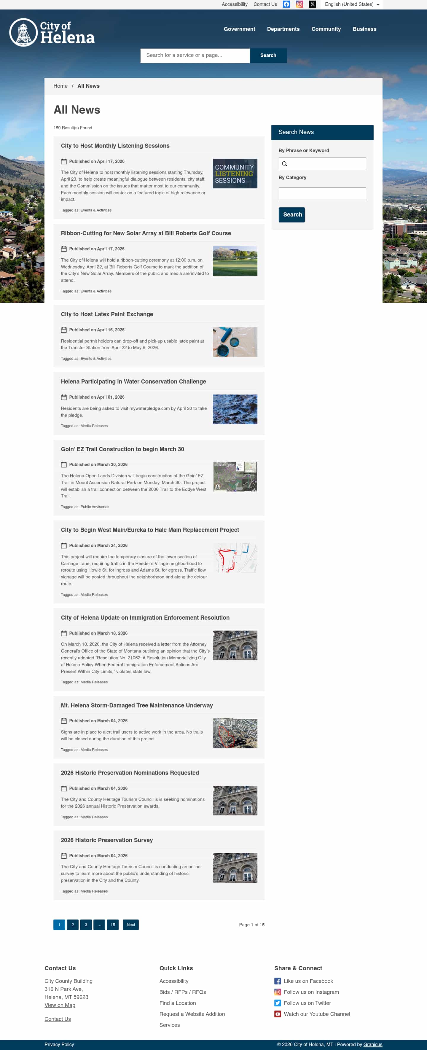 Latest website image capture