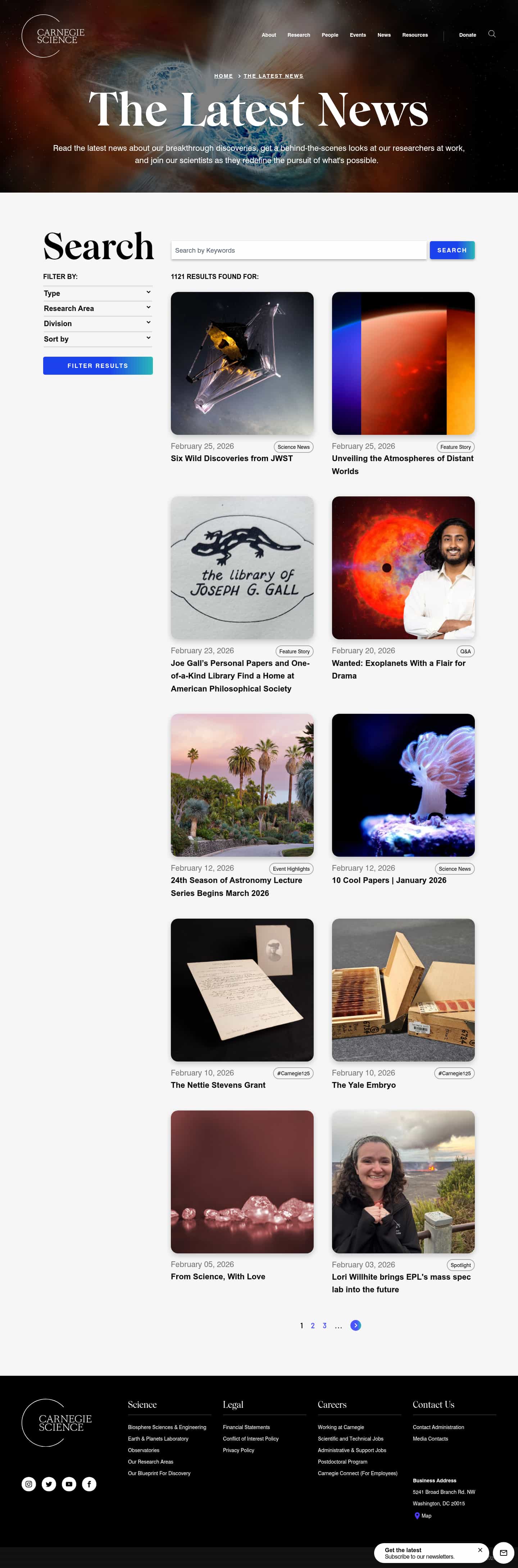 Latest website image capture