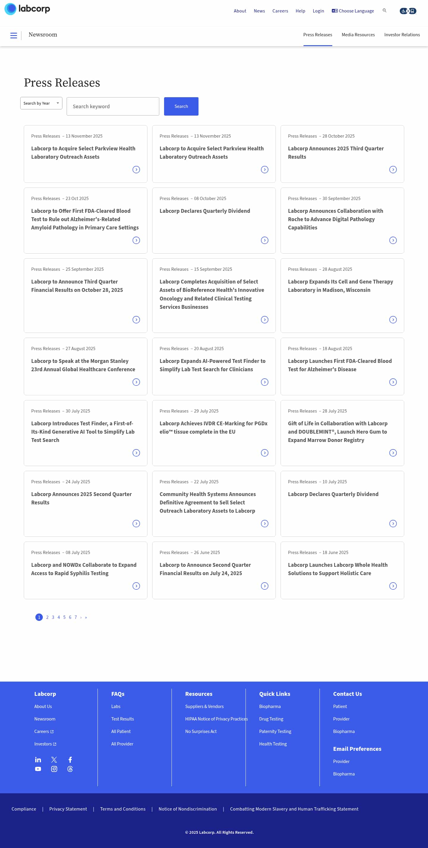 Latest website image capture