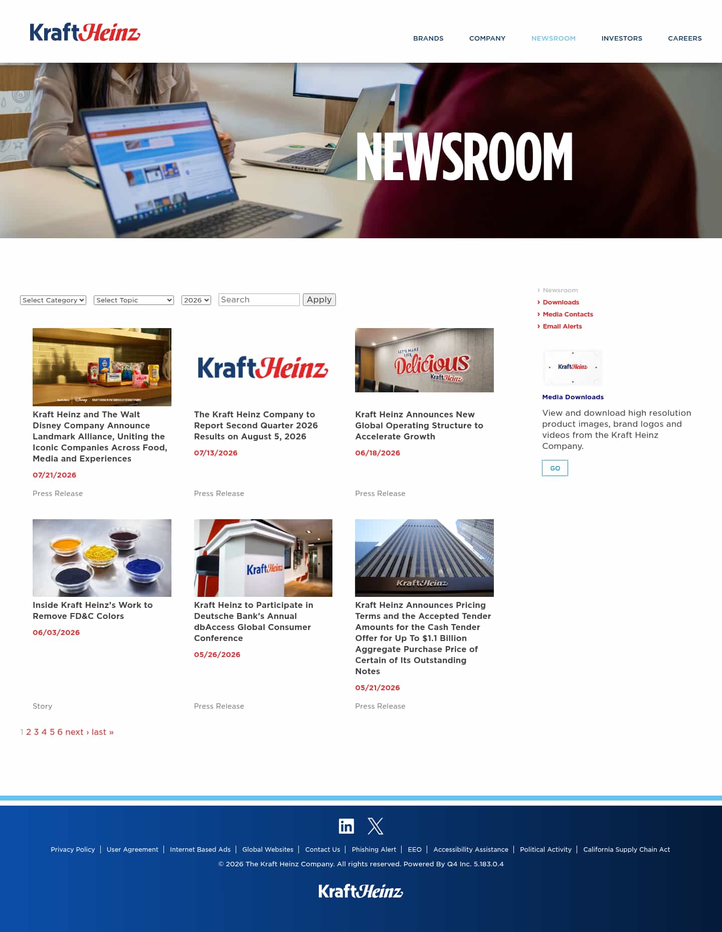 Latest website image capture