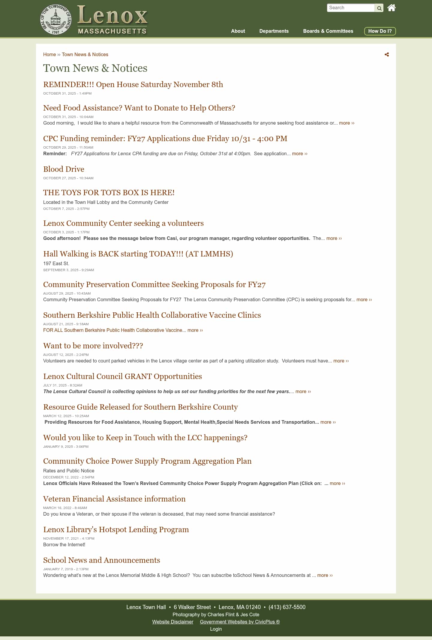 Latest website image capture