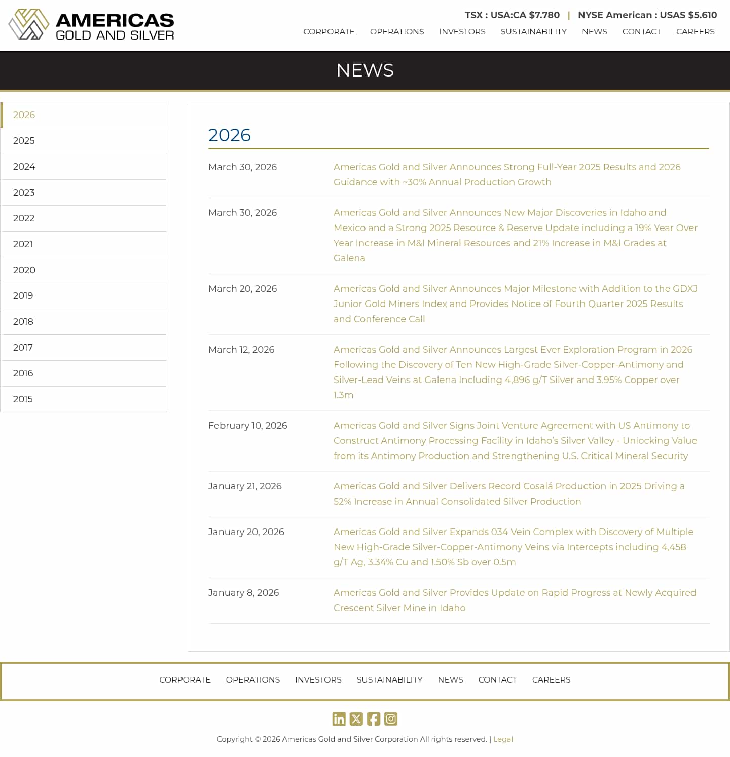 Latest website image capture