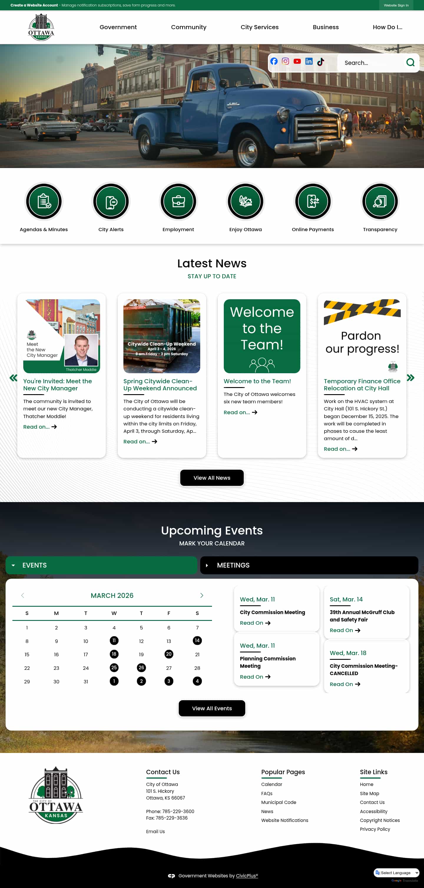 Latest website image capture